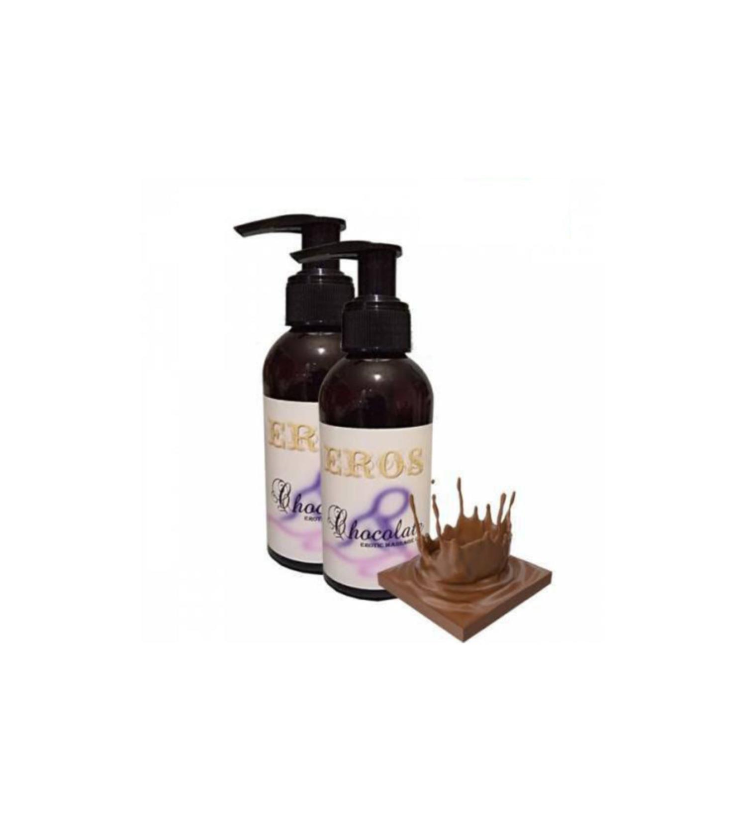 Eros Chocolate Scented Erotic Massage Oil 2 Pieces 120 ml