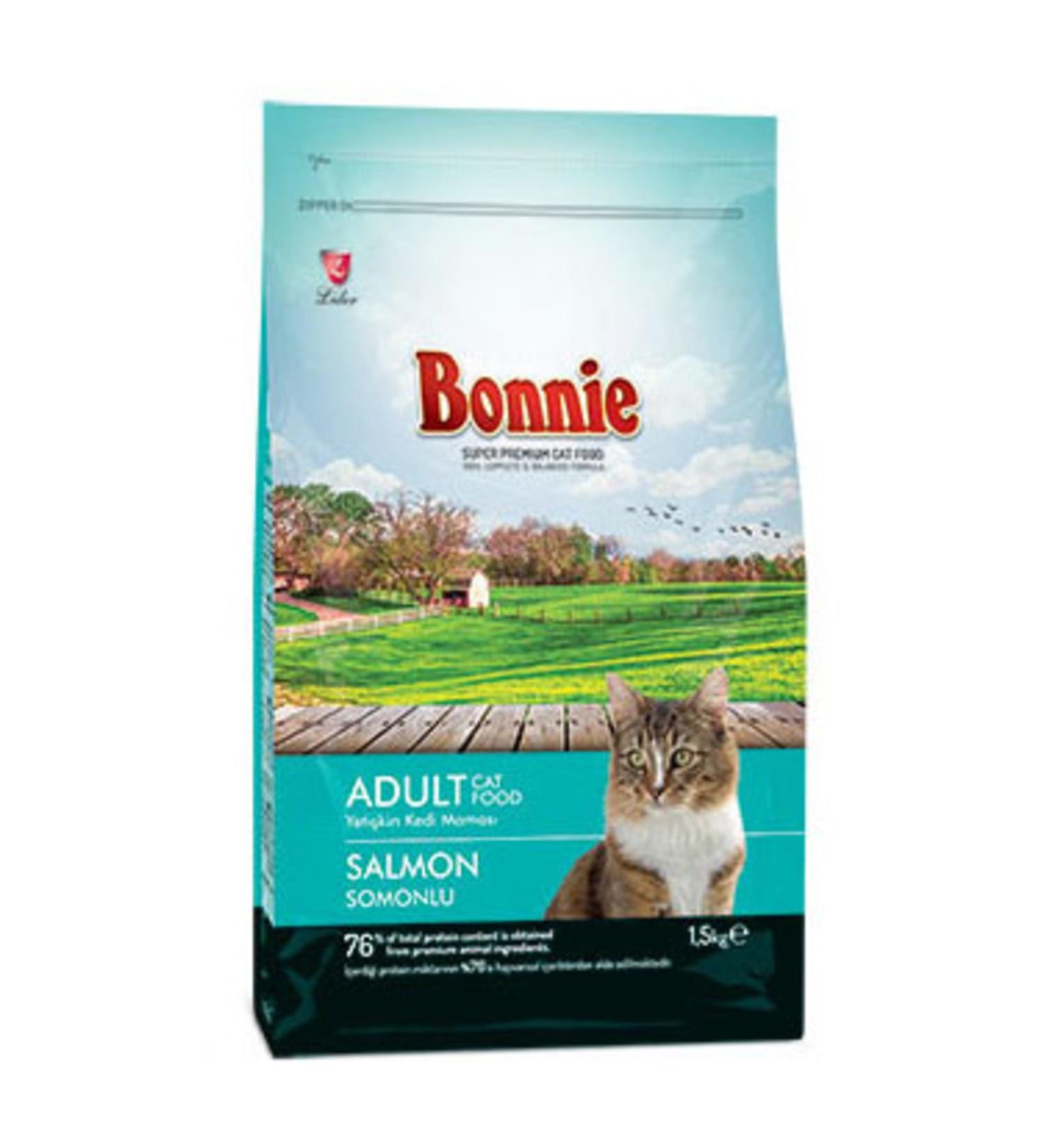 Bonnie Adult Cat Food Salmon 1.5 Kg