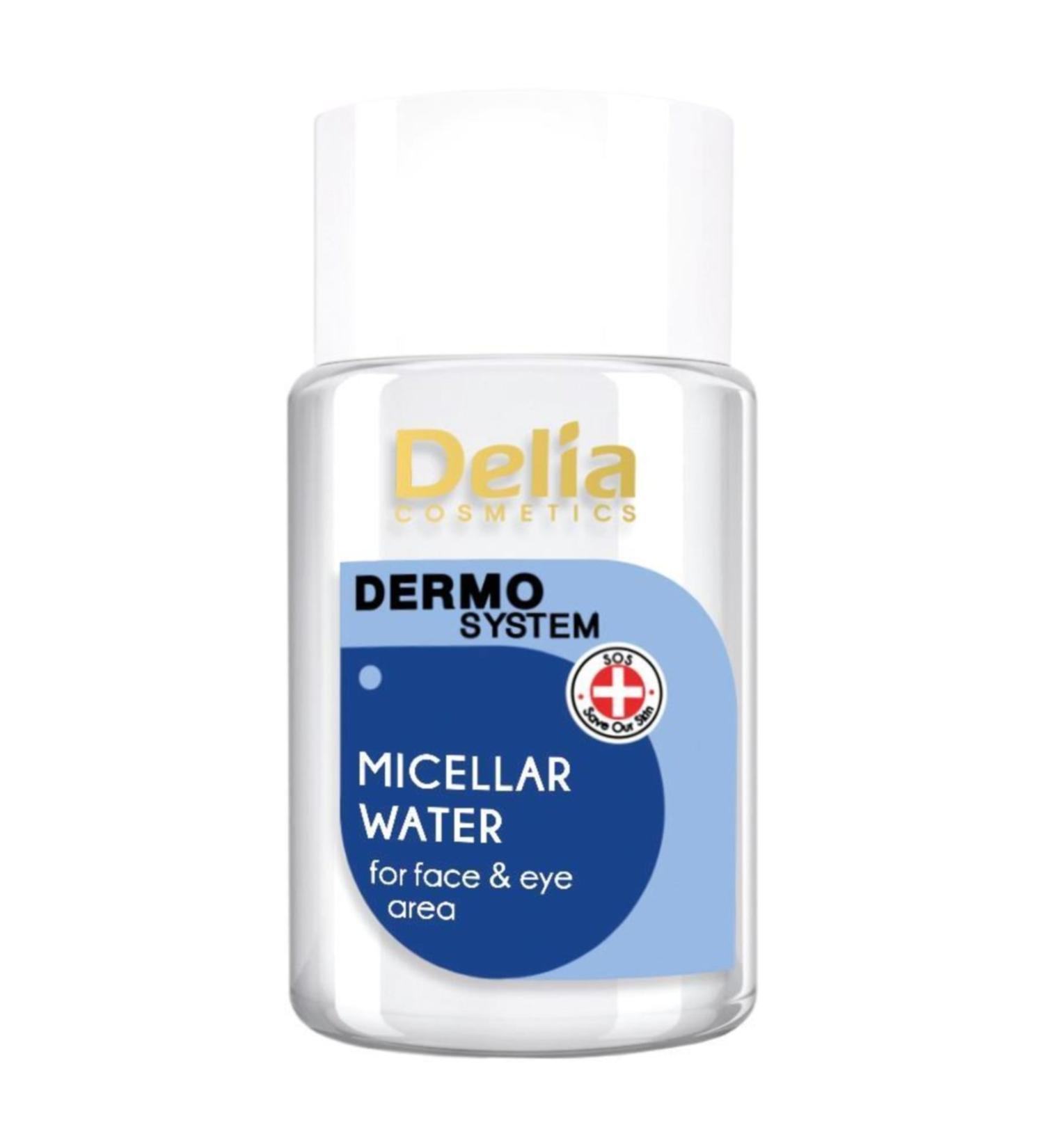 Delia Face and Eye Make-Up Remover Water 50 Ml Dermo System Micellar