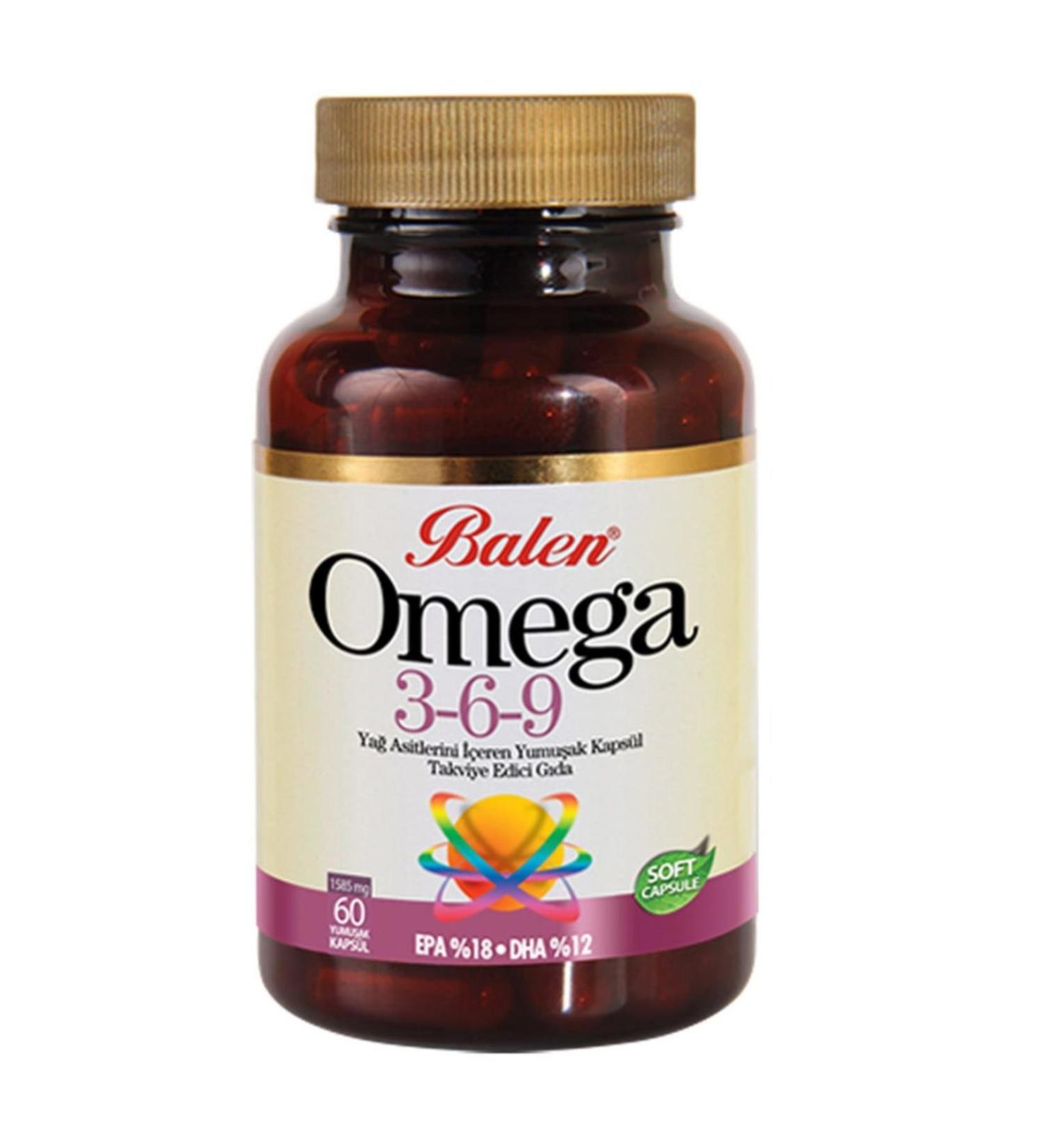 Balen Omega 3-6-9 1200 Mg 100 Capsules