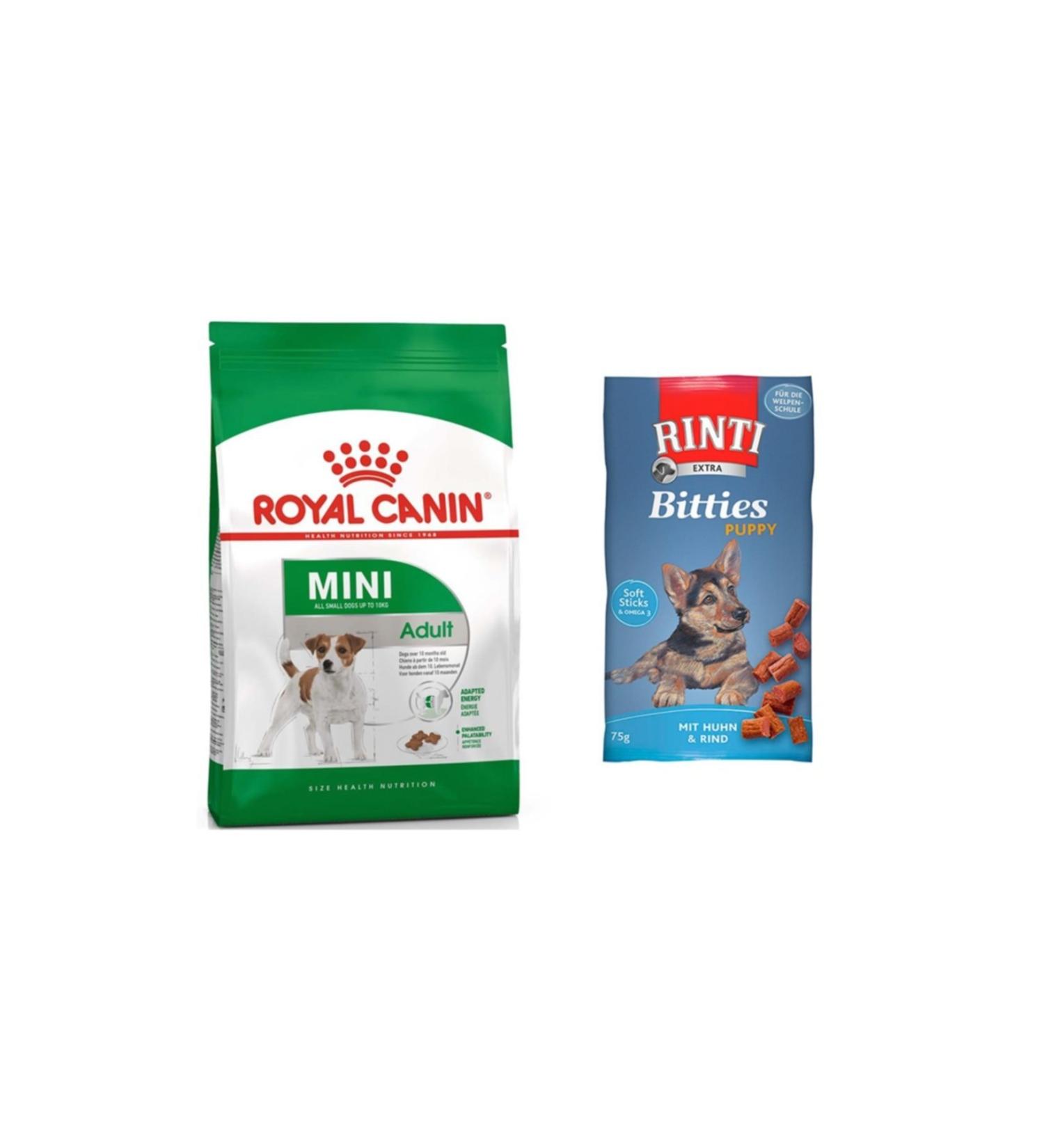 Royal Canin Adult Small Mini Small Breed Dog Food 4 Kg + Rinti Puppy Puppy Award (original)