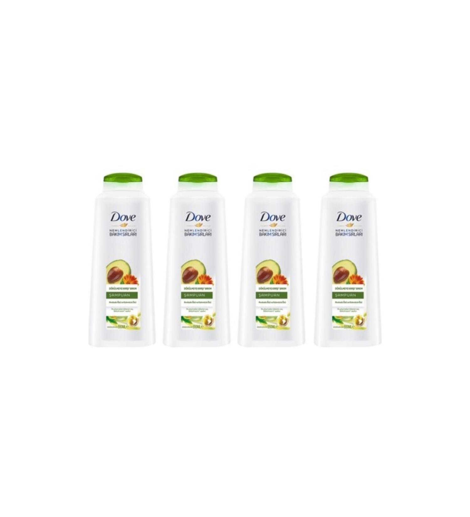 Dove Avocado Essence Anti-Hair Loss Care Shampoo 550 ml x 4