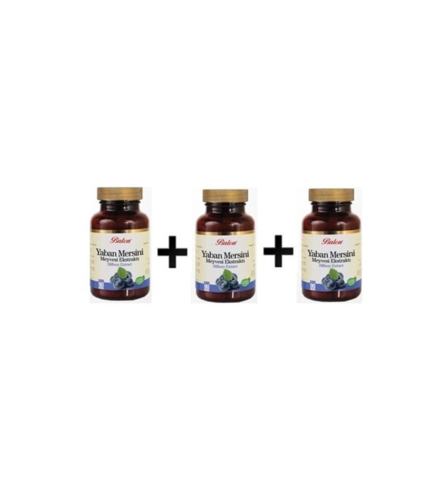 Balen Blueberry Extract 90 Capsules 3 Pieces