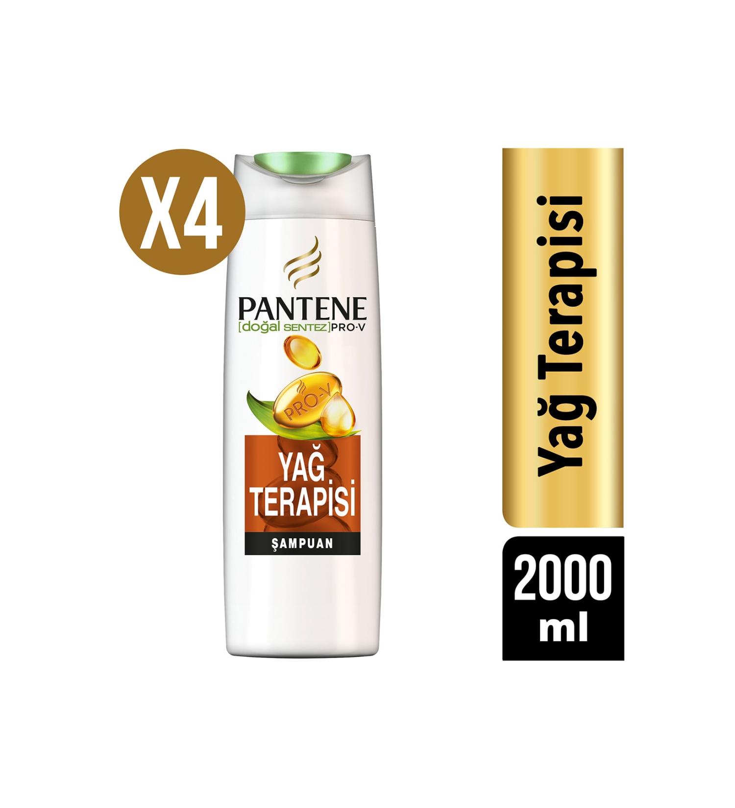 Pantene Shampoo Natural Synthesis Oil Therapy 4 x 500 ml