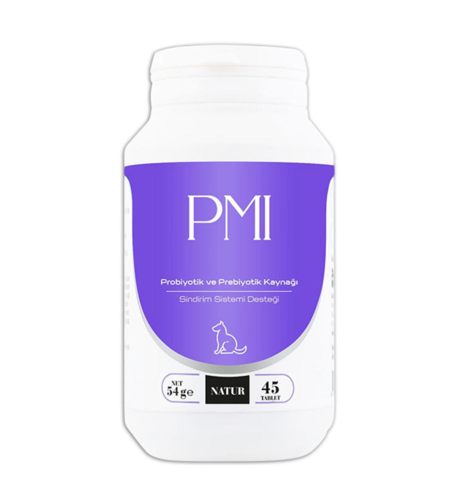Natur Pmi 45 Tablets Probiotic and Digestive System Support for Cats and Dogs 947-0026