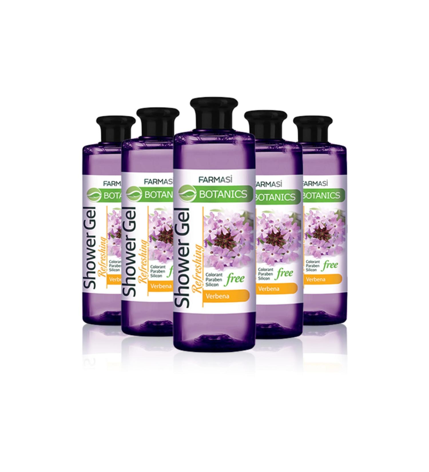 Farmasi Botanics Verbena Extract Refreshing Shower Gel 500 ml x 5 Pieces