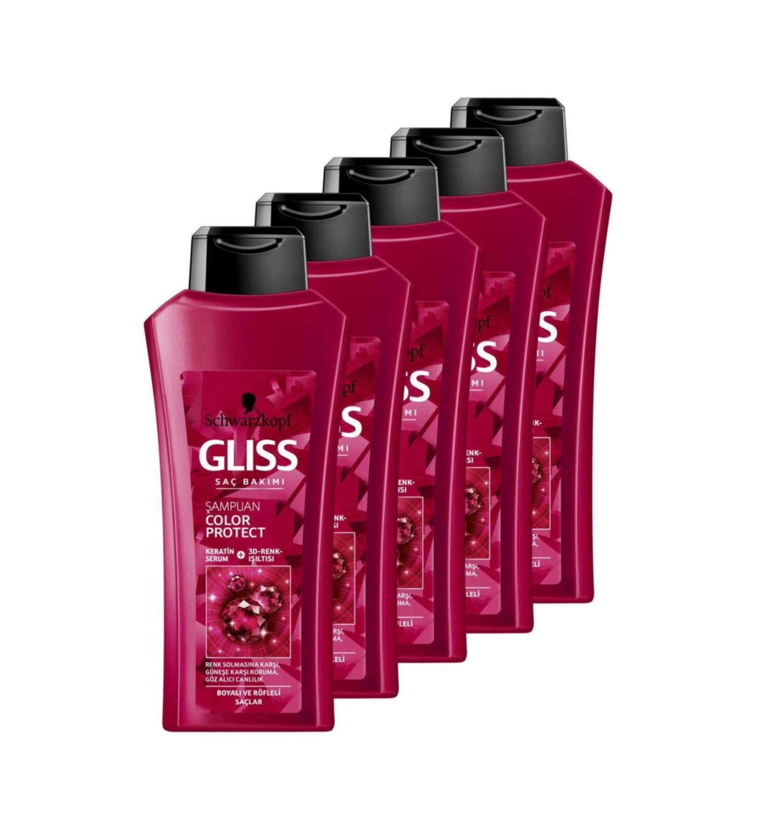 Gliss Schwarzkopf Gliss Shampoo Color Tr 5 Pieces X 525 ml