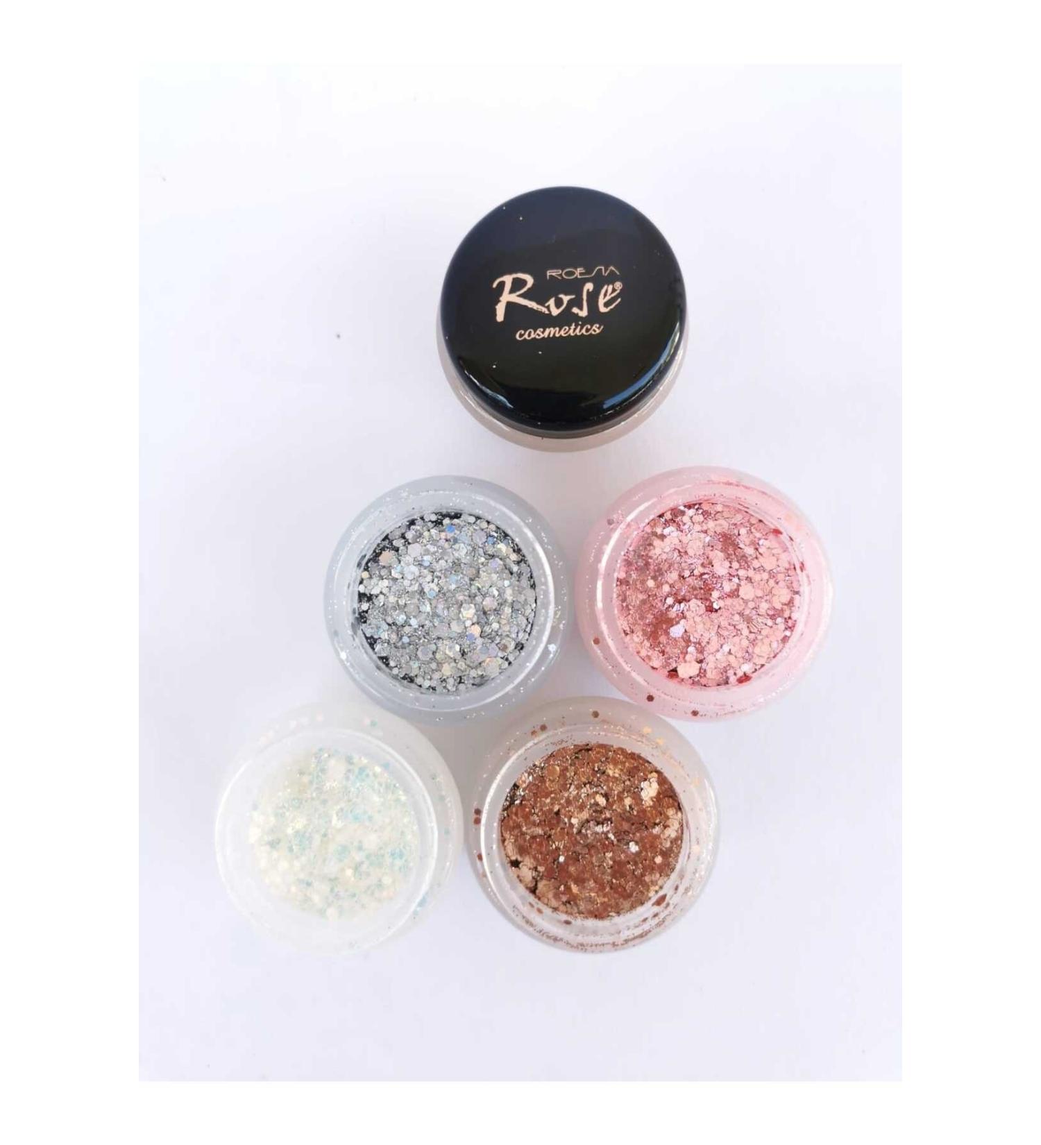 Cosha Beauty Rose 4 Pieces Glitter Gel & Shiny Glitter Eyeshadow