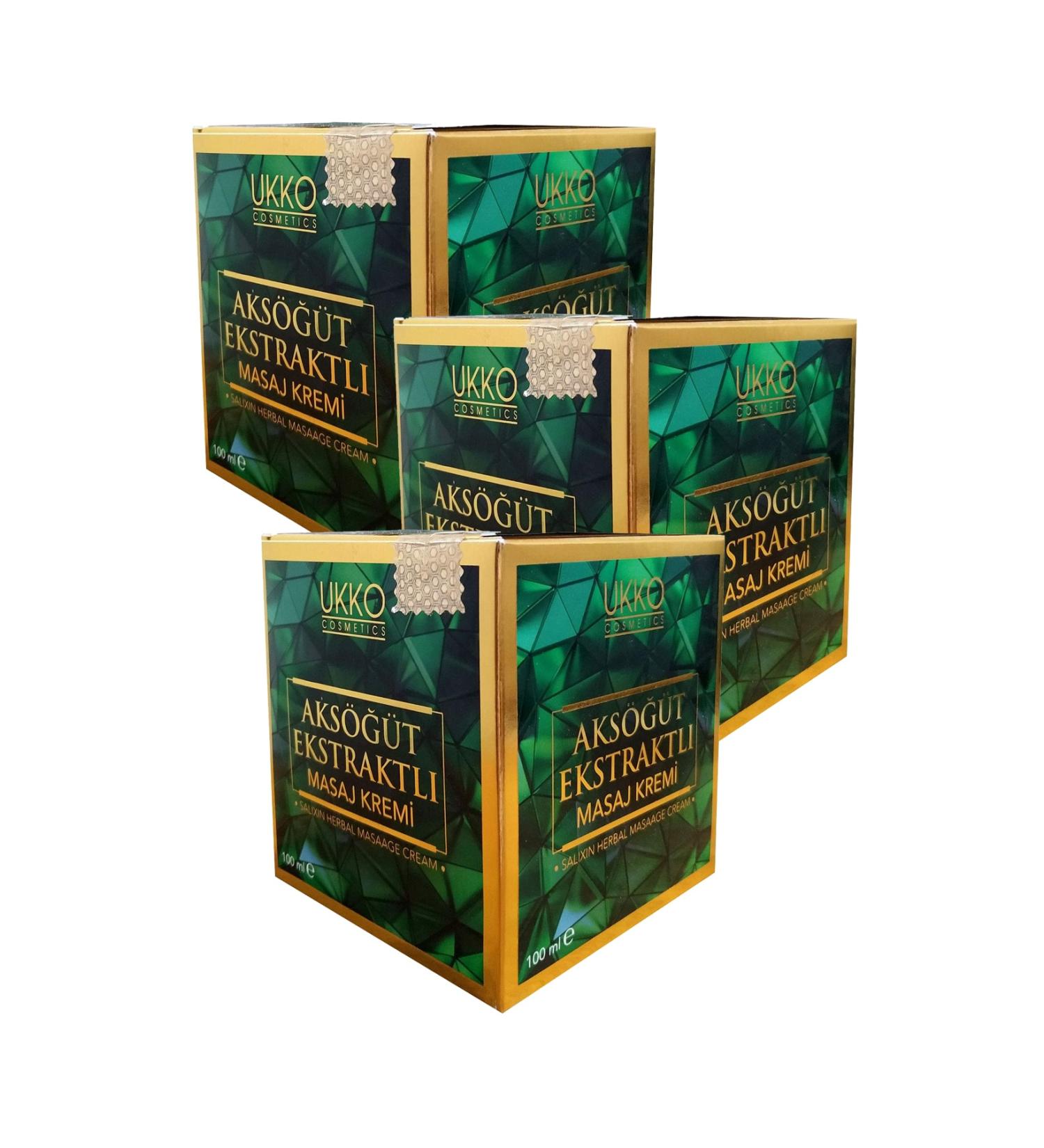 UKKO 3 Boxes of White Willow Extract Massage Cream 100 Ml X 3 White Willow Cream