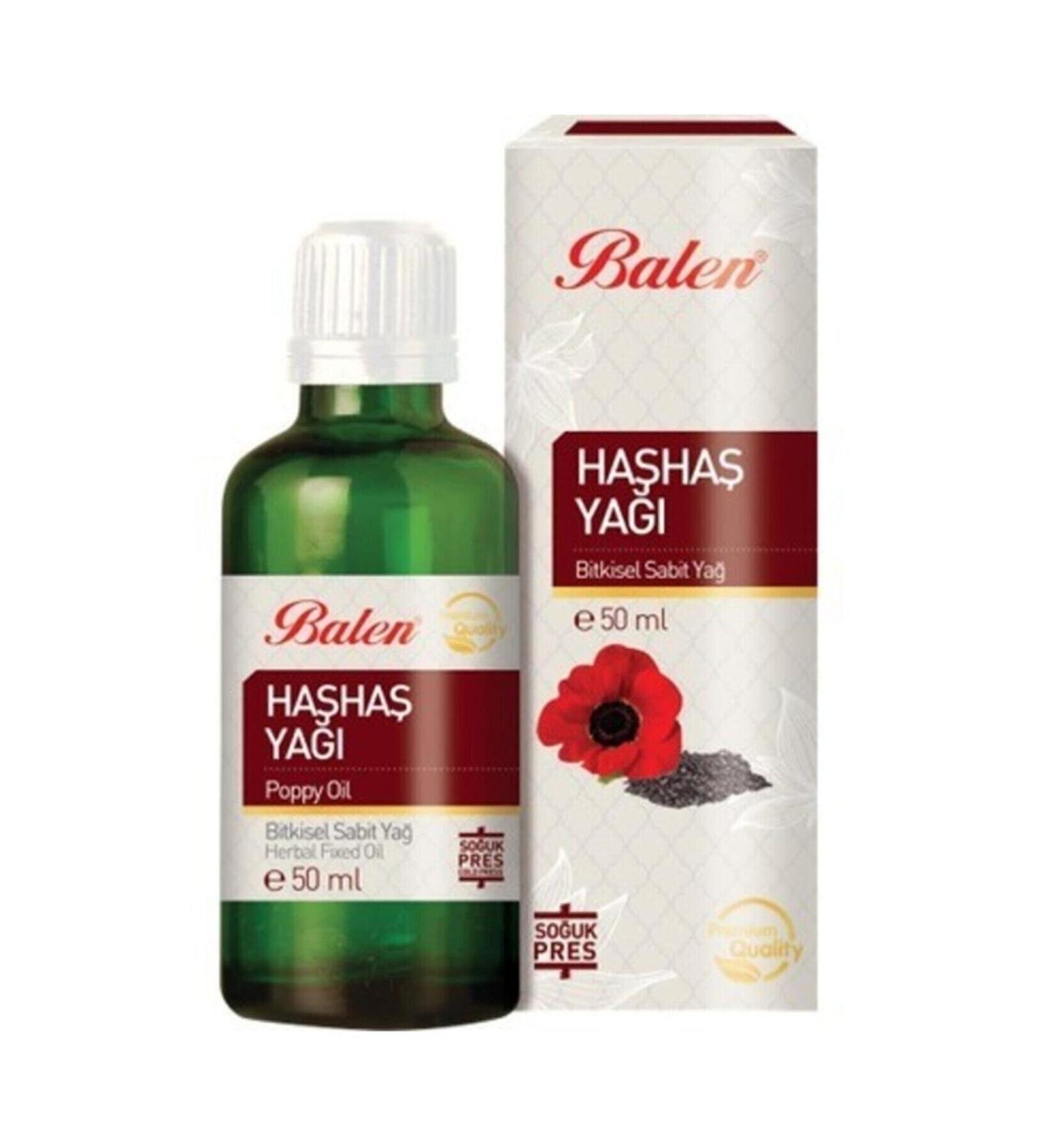 Balen Poppy Oil 50ml Cold Pressed Gimdes Certified