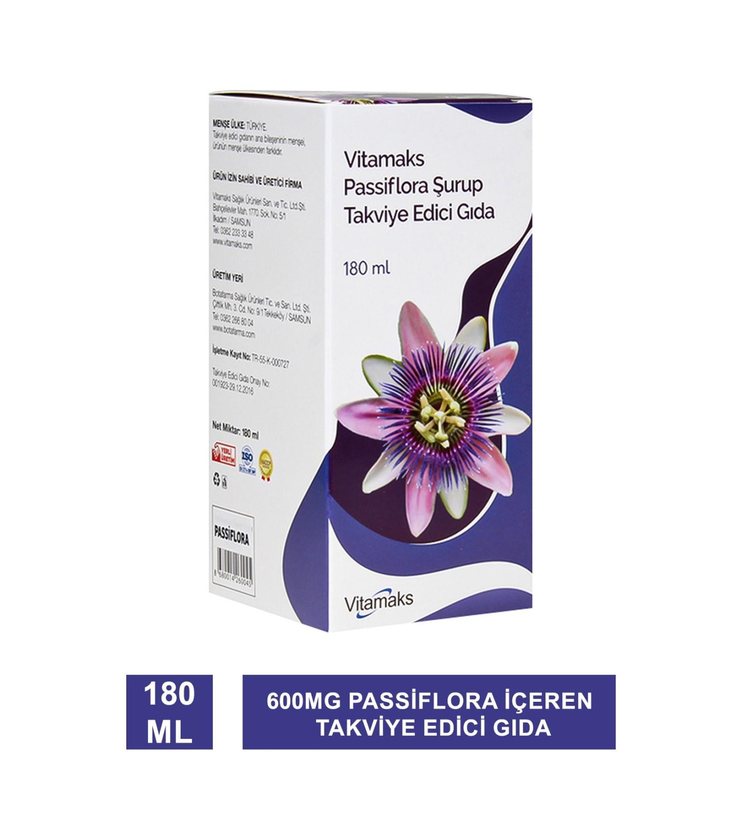 vitamaks Passiflora Syrup 180 ml