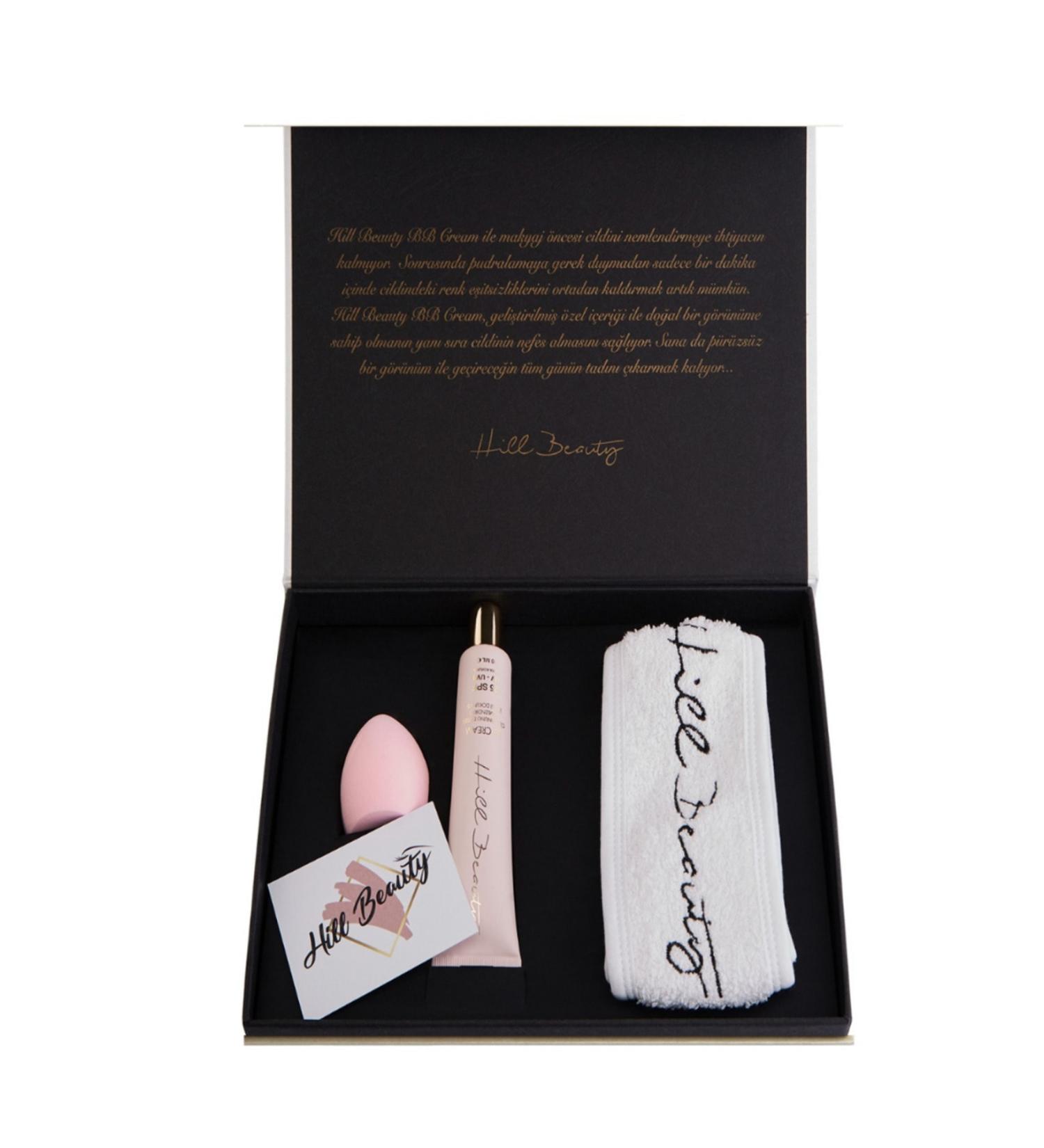 Hill Beauty Turkey Makeup Box Hyaluronic Acid Effective Anti-Stain BB Cream Light 25+spf/makeup sponge/makeup tape - Buy Online on GoSupps.com