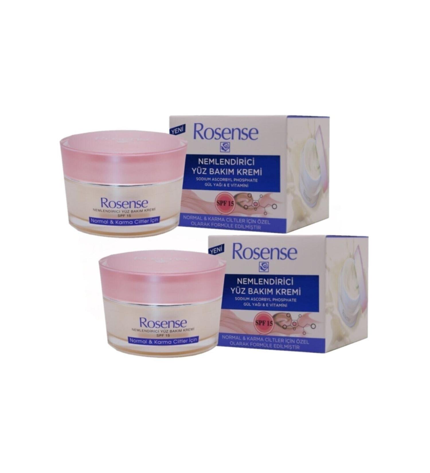 Rosense 2 Pieces 50 Ml Moisturizing Face Care Cream