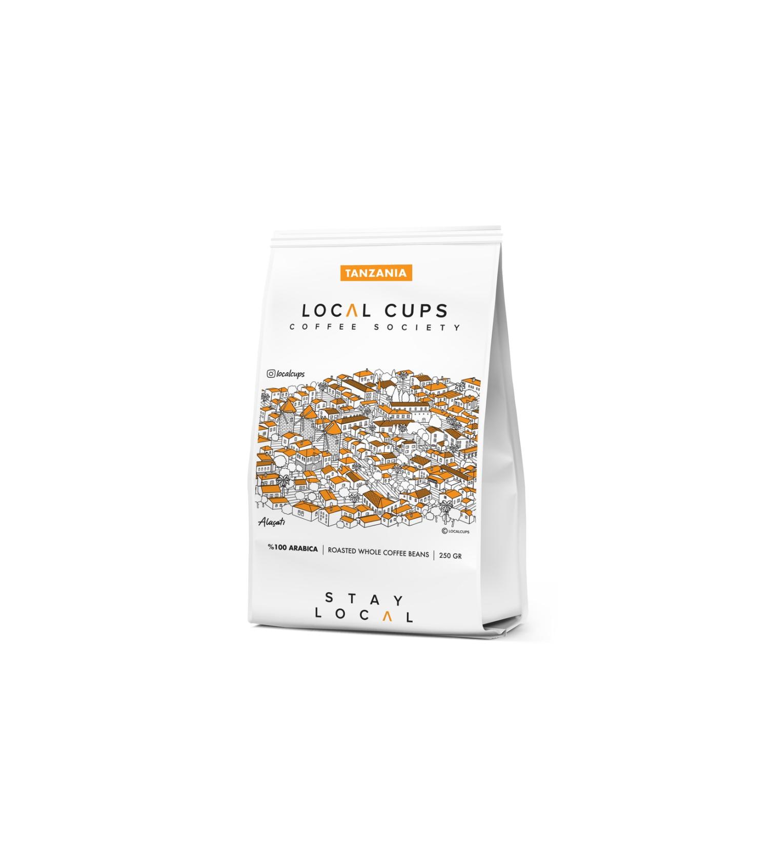 Local Cups Tanzania Coffee Beans 250 Gr