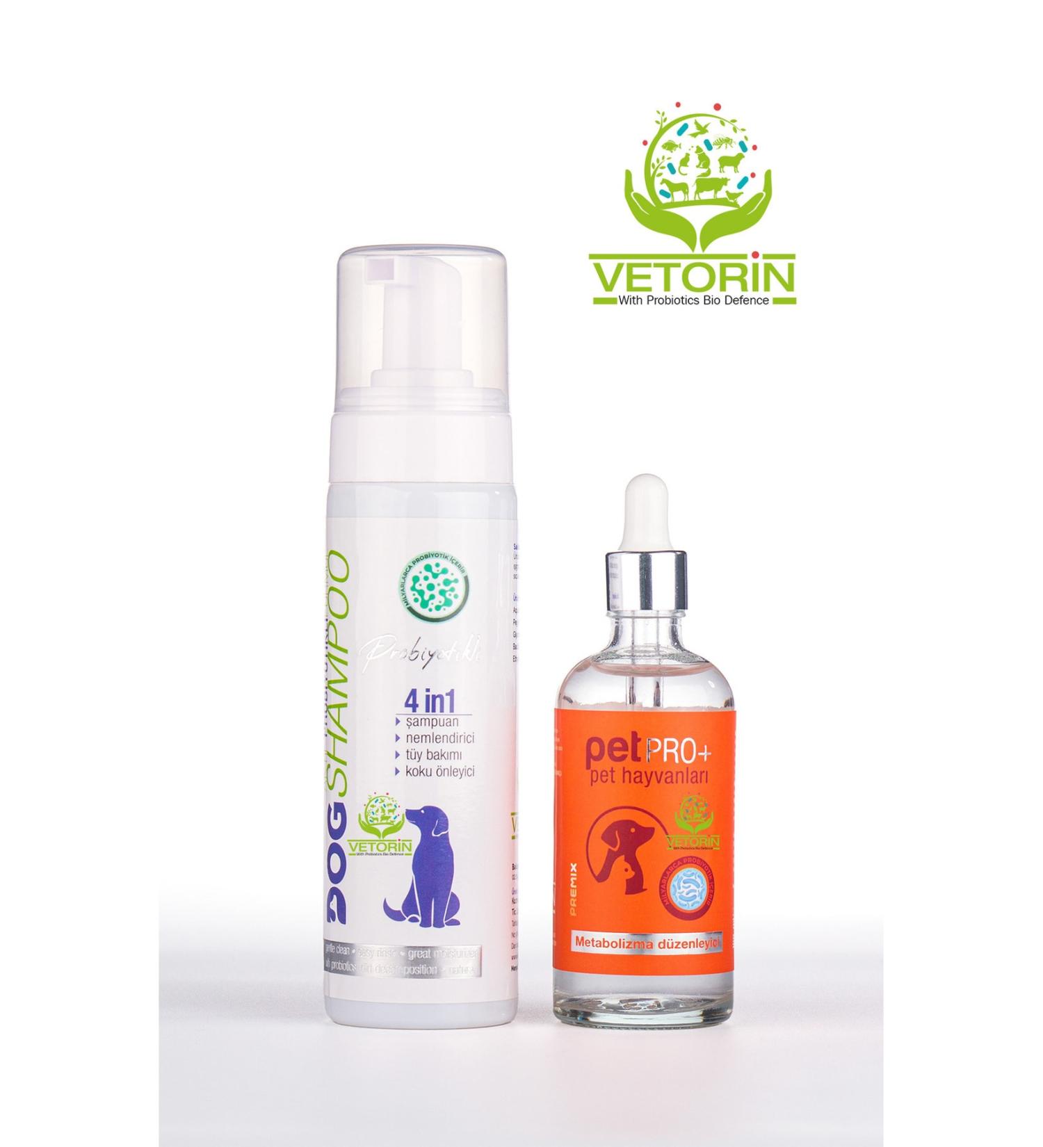 VETOR N Advantageous Double Dog Set. Moisturizing Fur Care Anti-Odor Shampoo