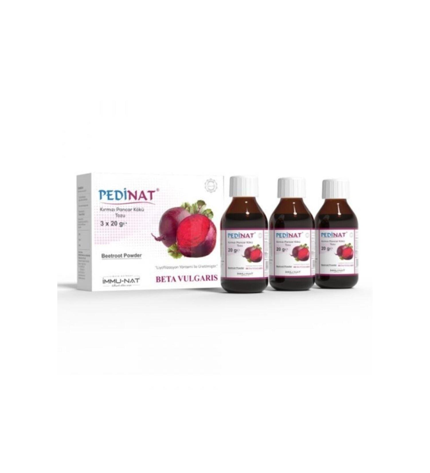 Immu-Nat Immunat Pedinat Red Beet Root Powder 3x20 Ml