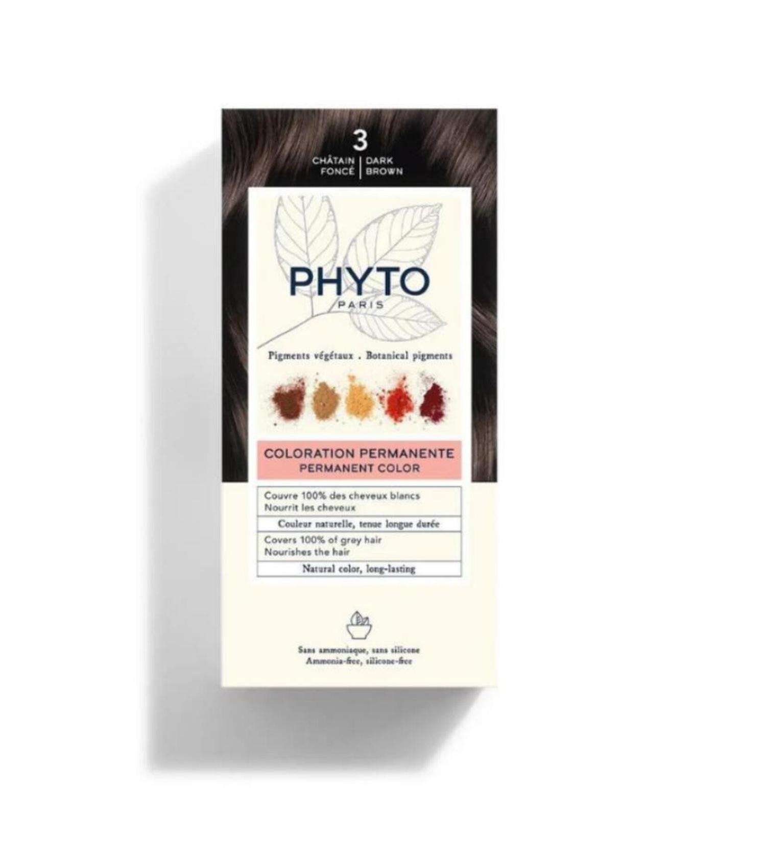 Phyto Phytocolor Herbal Hair Dye - 3 Dark Chestnut