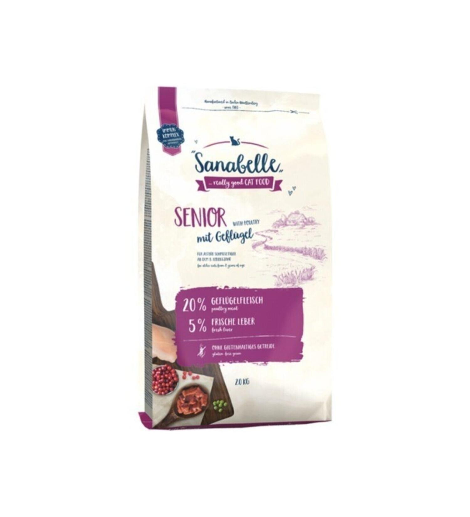 Sanabelle Poultry Old Senior Cat Food 2 kg