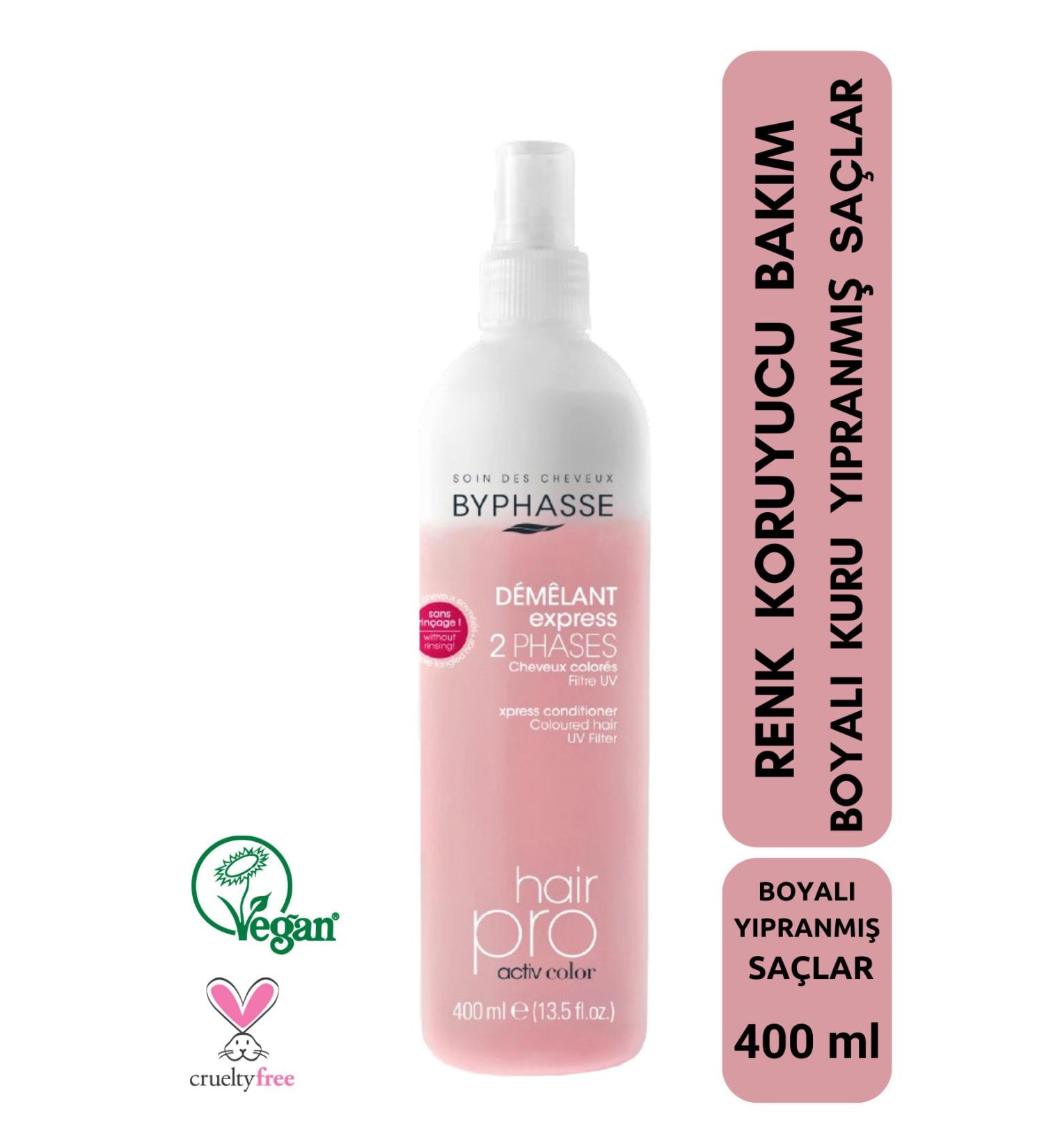 BYPHASSE Dual Phase Color-Drying Vegan Liquid Hair Conditioner 400ml