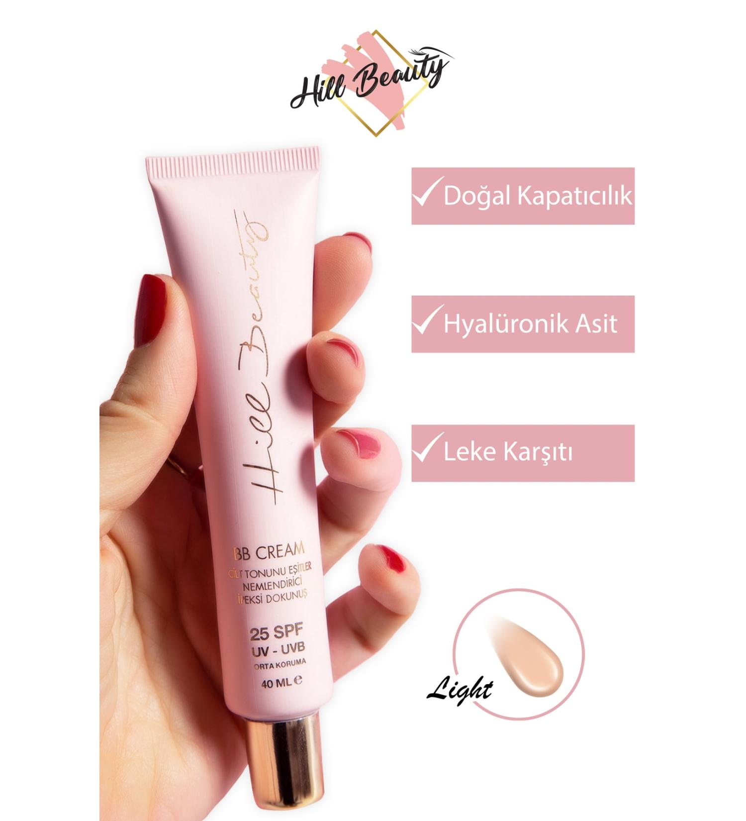 Hill Beauty Turkey Anti-Spot Brightening BB Cream Light 25+spf 40ml with Hyaluronic Acid Effect - Buy Online on GoSupps.com