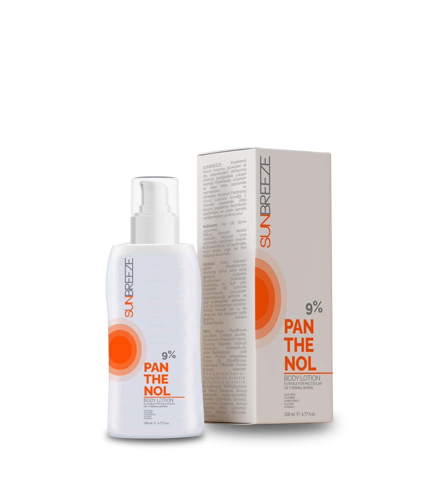 SUN BREEZE Sunbreeze Panthenol Body Lotion: After Sun Skin Care Moisturizing and Regenerating