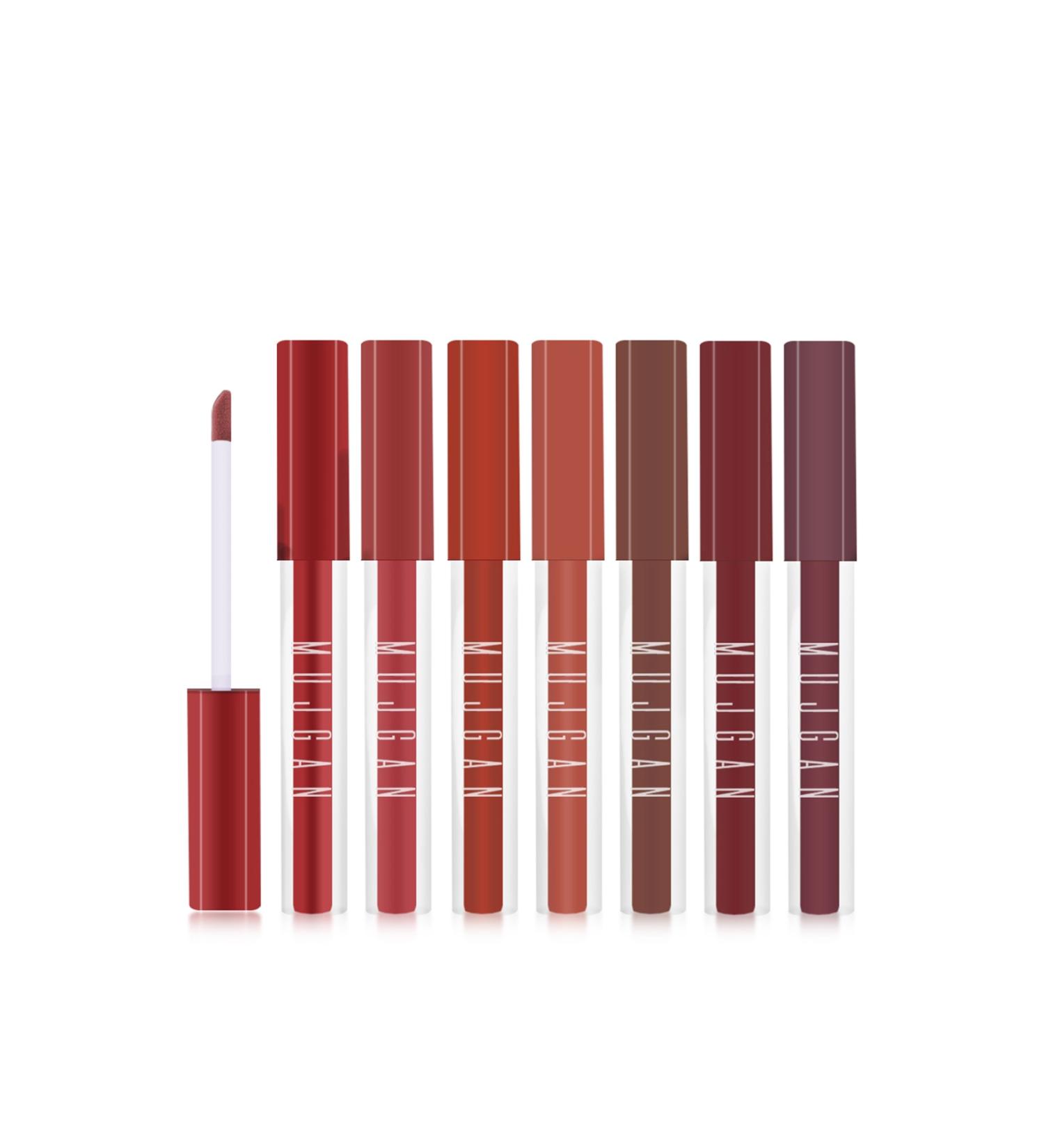 MUJGAN 8-pack Square Packaging Earth Tone Liquid Lipstick - Buy Online on GoSupps.com