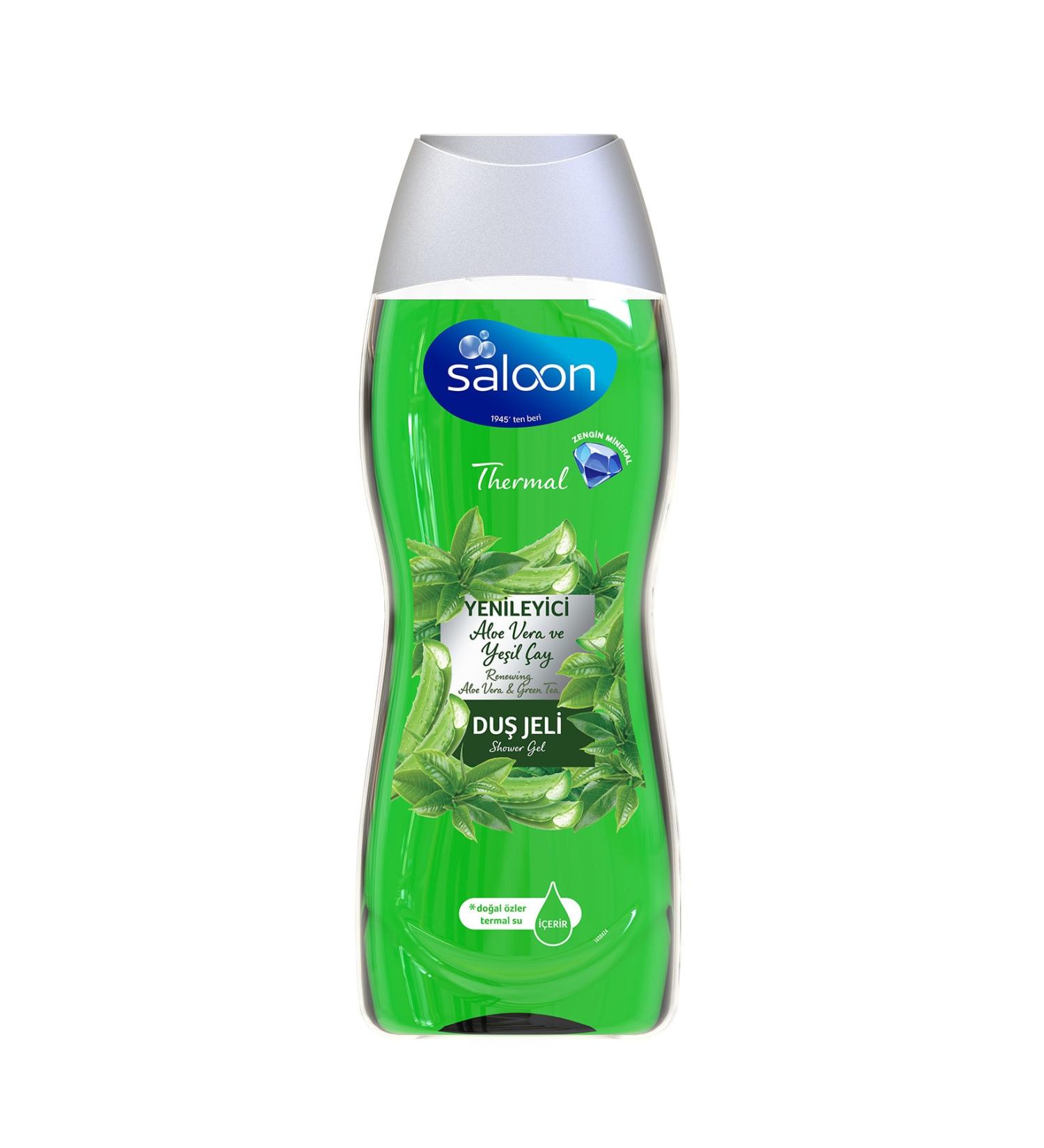 Saloon Thermal Regenerating Shower Gel Aloe Vera & Green Tea 450 Ml