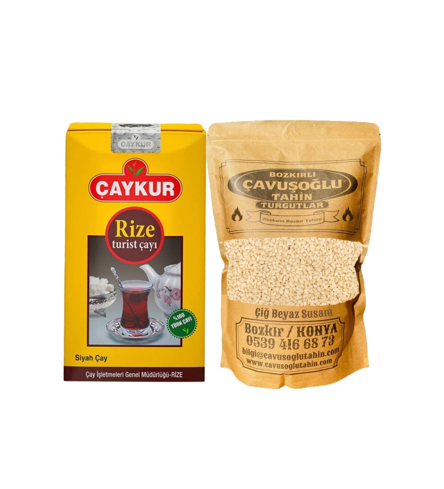 aykur Tourist Tea 1 Kg + Raw White Sesame (Unroasted) 1 Kg