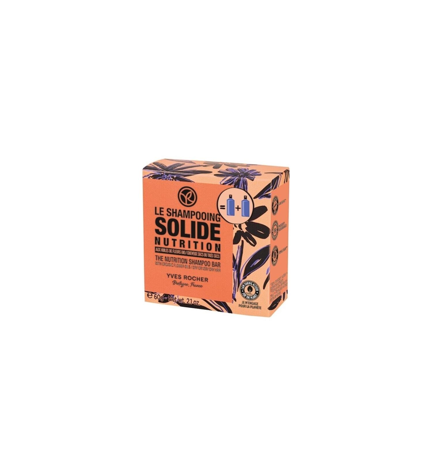 Yves Rocher Nourishing Solid Shampoo - Dry Hair / Nutrition 60 G