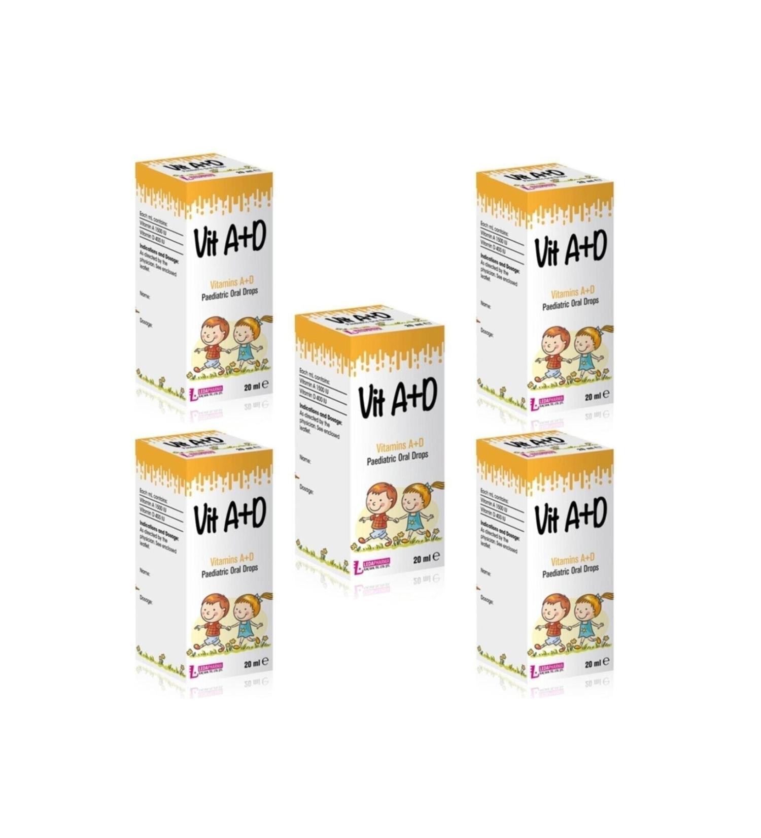 LedaPharma Ledavit A+d Drops 20 ml 5 Pieces