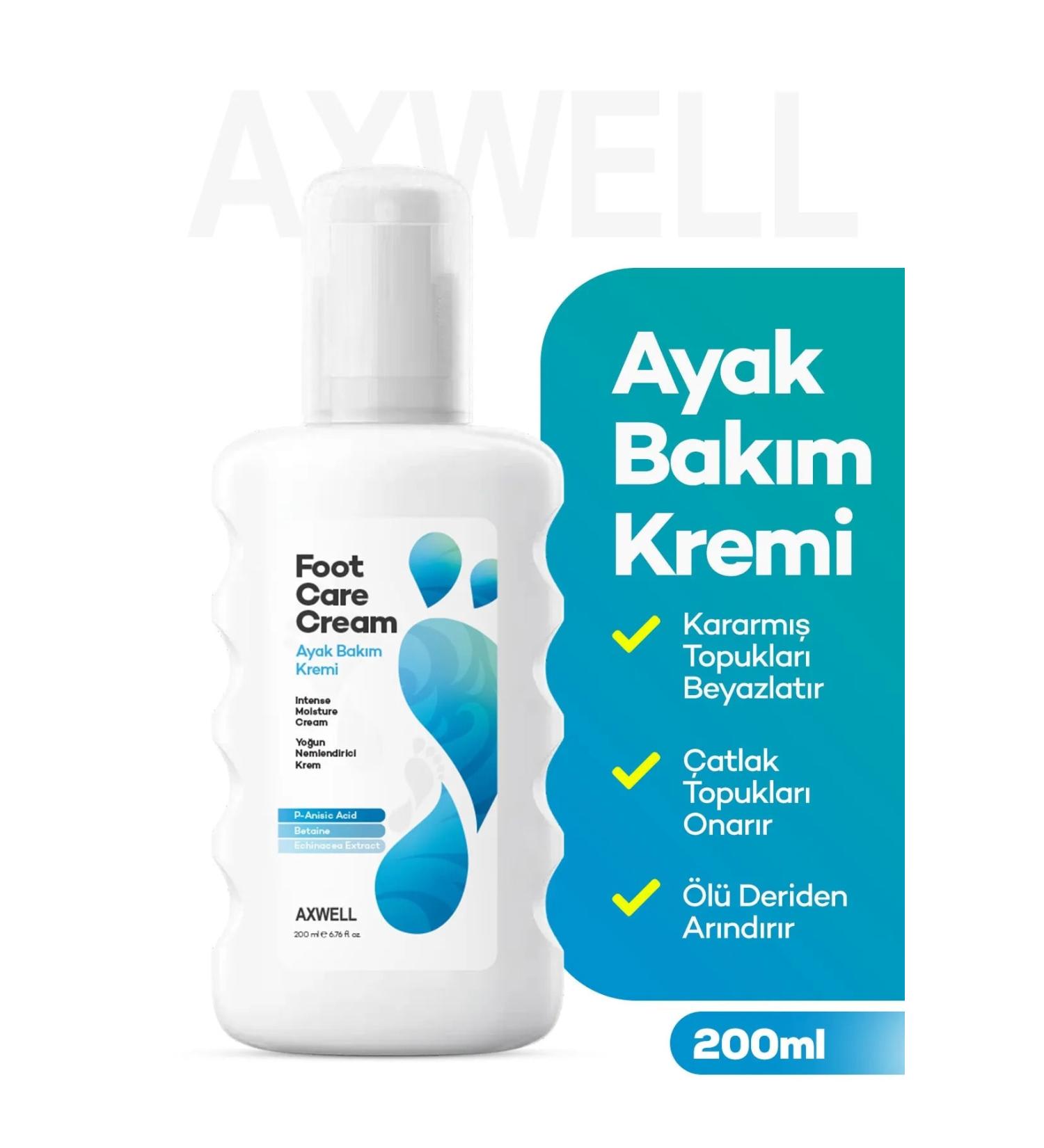 AXWELL Heel Crack Intensive Moisturizing Ultra Care Cream - Softening Foot Care Cream 200ml