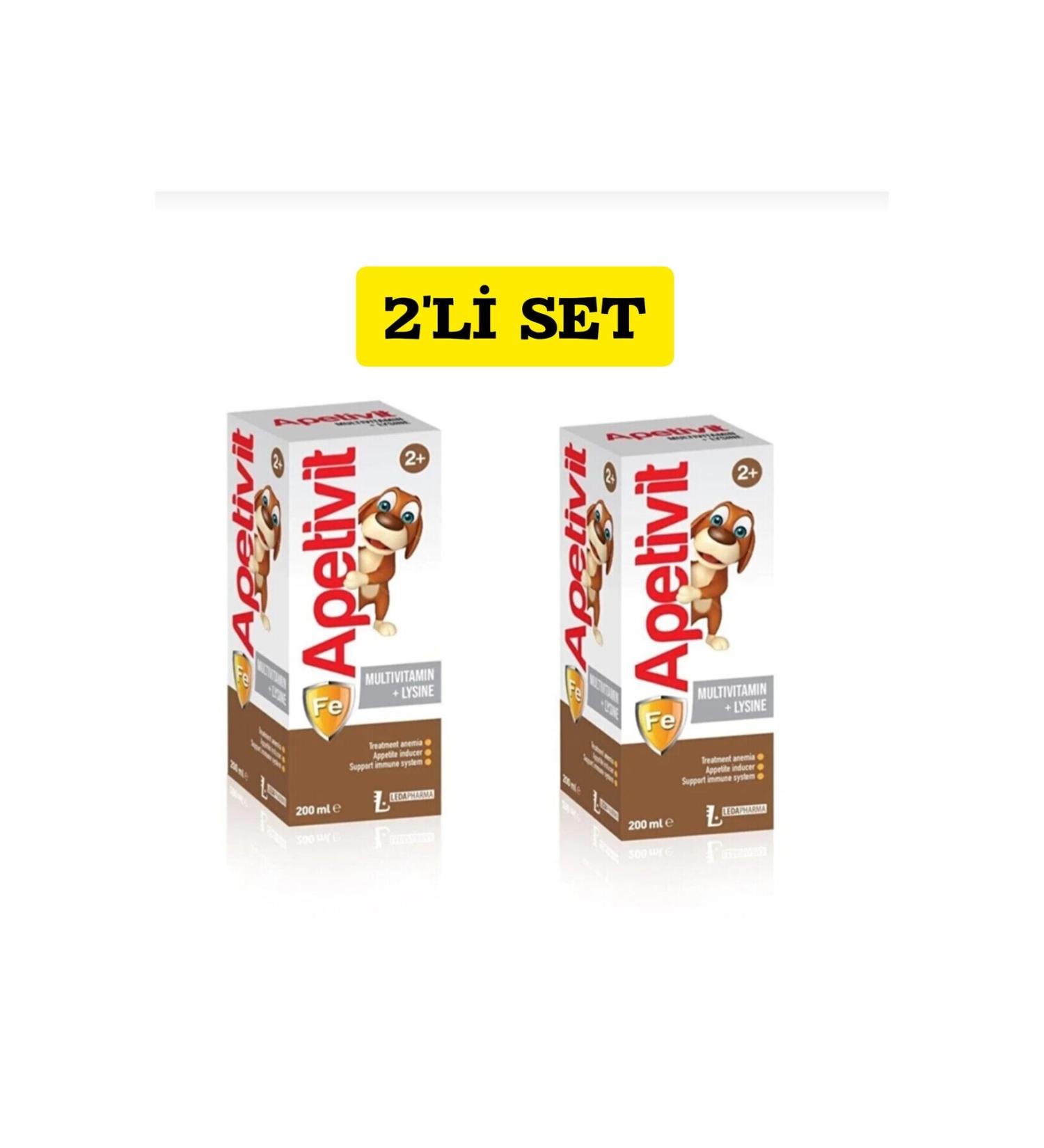 LedaPharma Apetivit Multivitamin 200ml X 2 Pieces