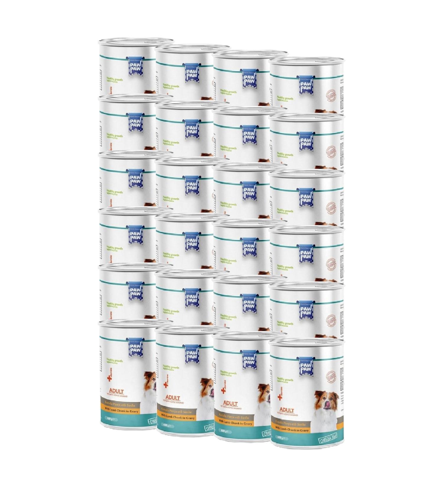PawPaw Lamb Adult Dog Canned Food 400grx24