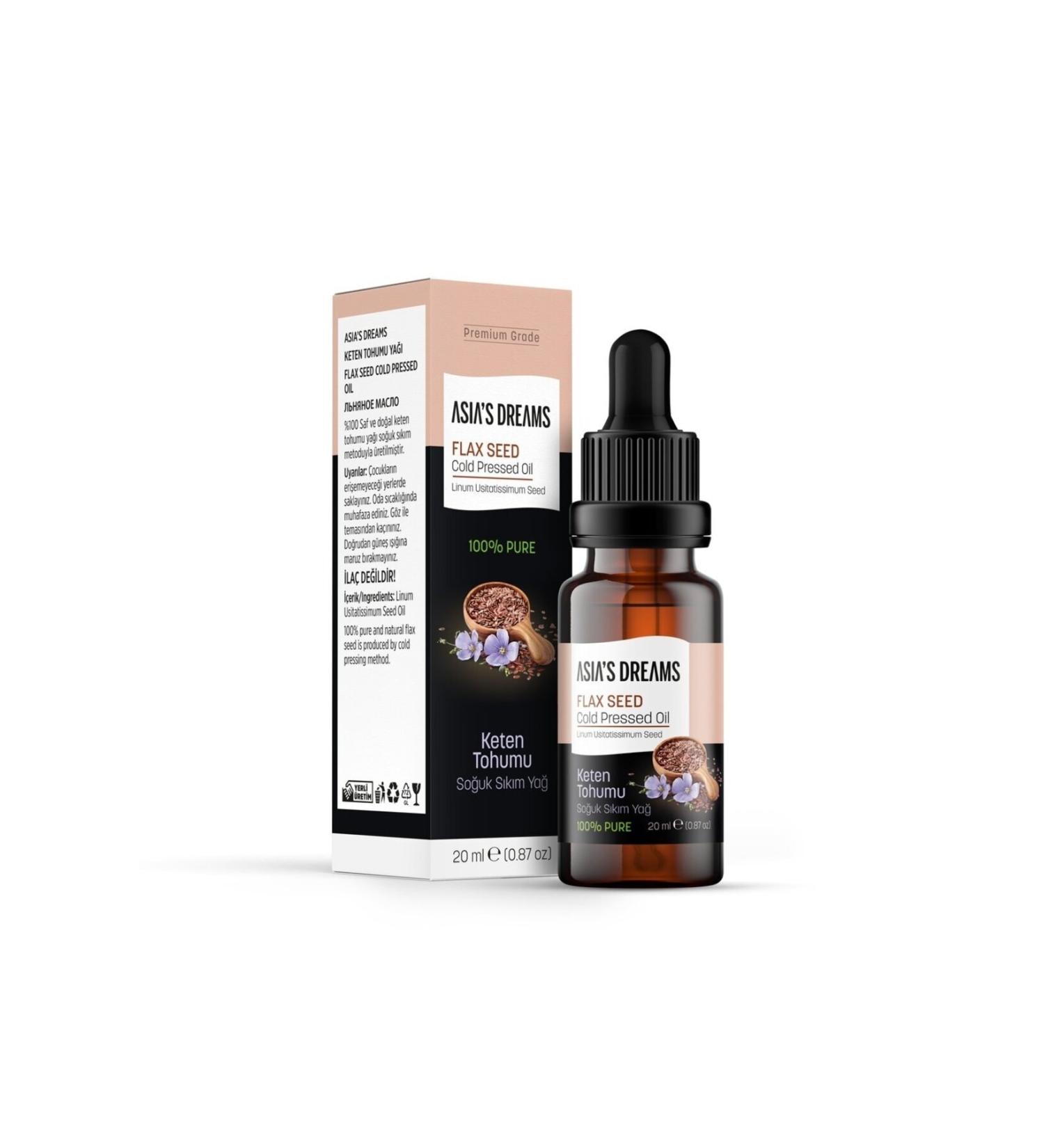 Asias Dreams Flaxseed Cold Pressed Oil 20ml 0 Pure