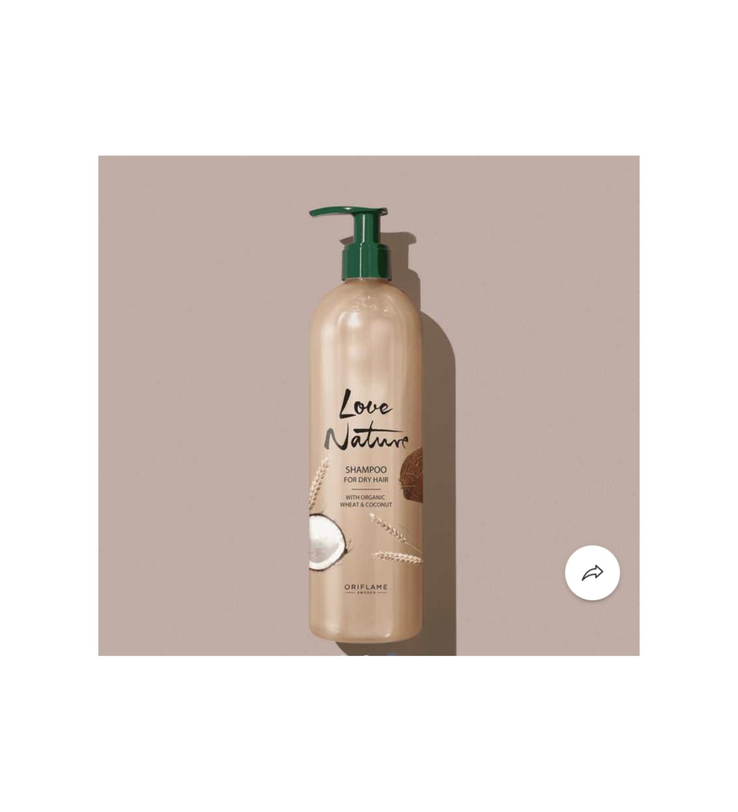 Oriflame Love Nature Organic Wheat and Coconut Shampoo for Dry Hair