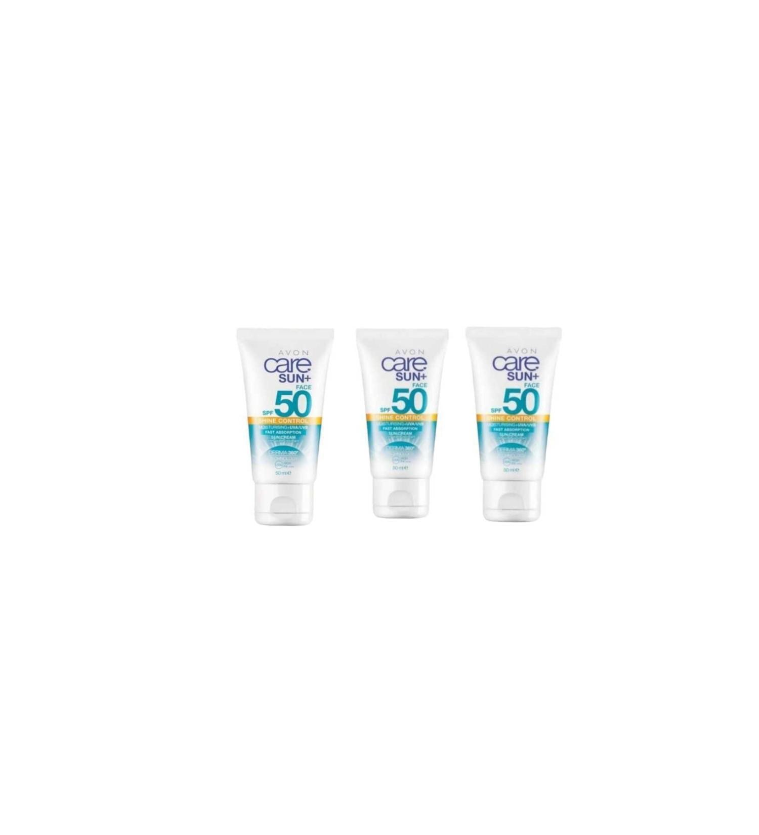 Avon Care Sun+ Shine Sun Cream SPF50 50 ml 3-PIECE Set