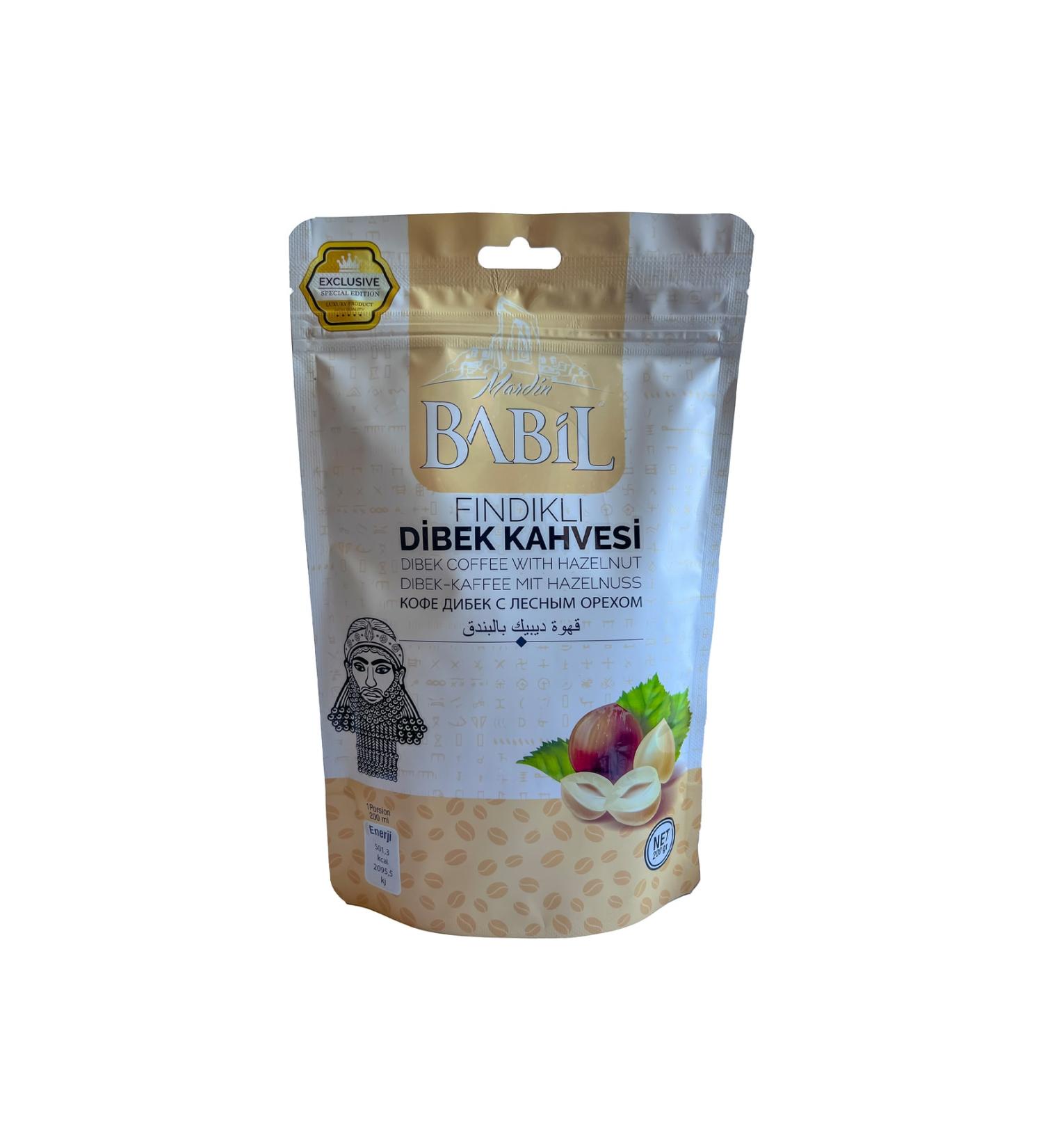 Babil Mardin Hazelnut Dibek Coffee (Doypack) 200g