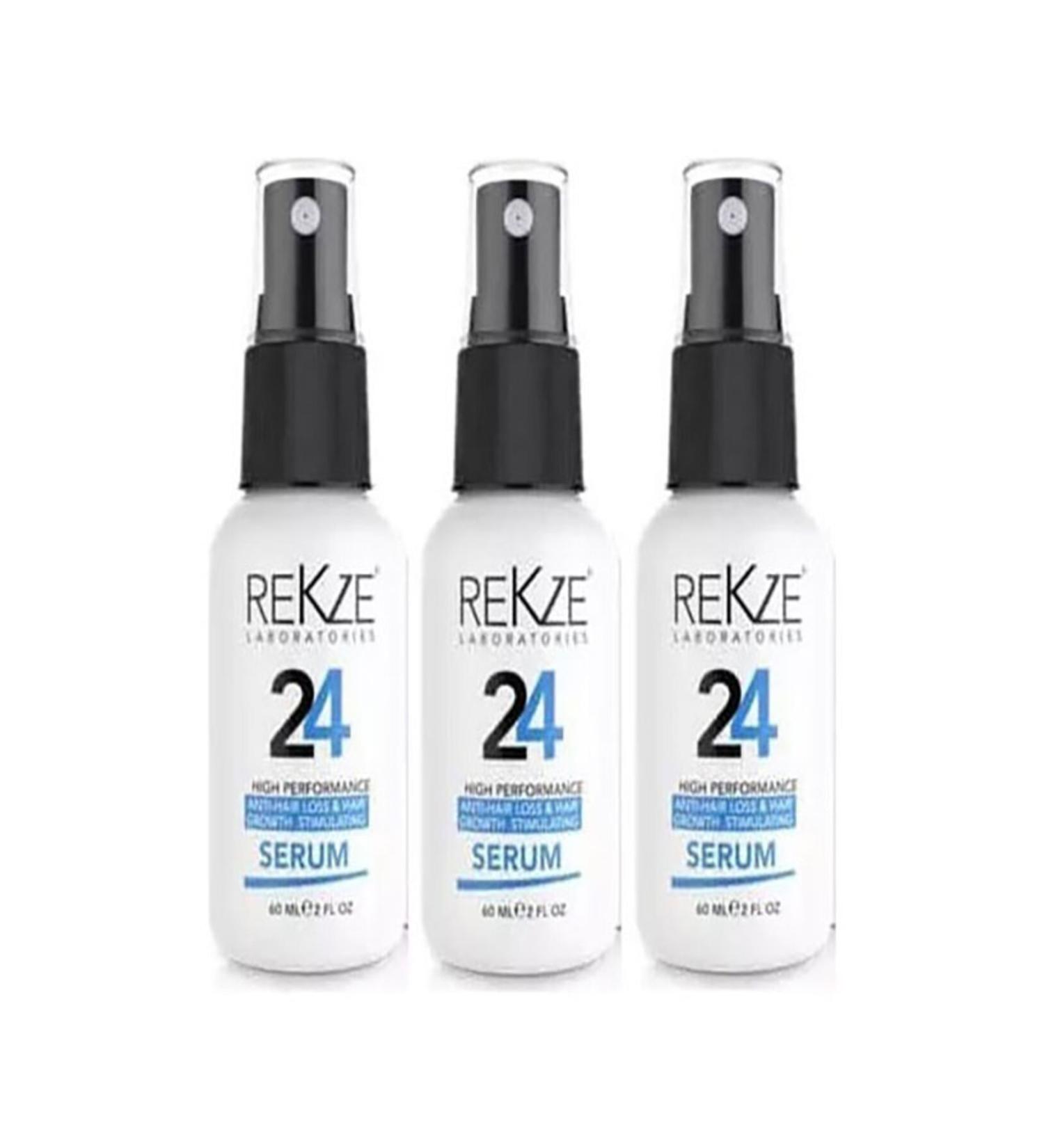 BONIE 3-Piece 60 Ml Rekze 24 Hair Thickening Extension Nourishing Shedding Baldness Alopecia Prevention Serum