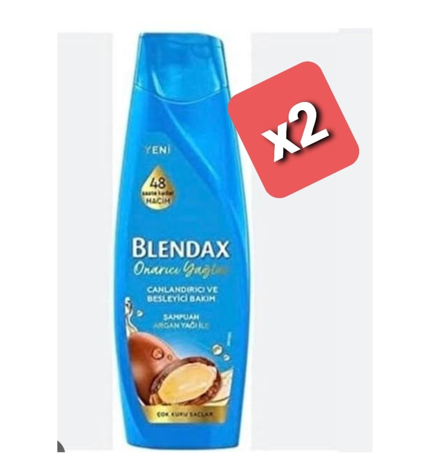 Blendax Revitalizing and Nourishing Care-Repairing Oils Argan Oil Shampoo 2-Pack Advantageous Package 360+360 ml