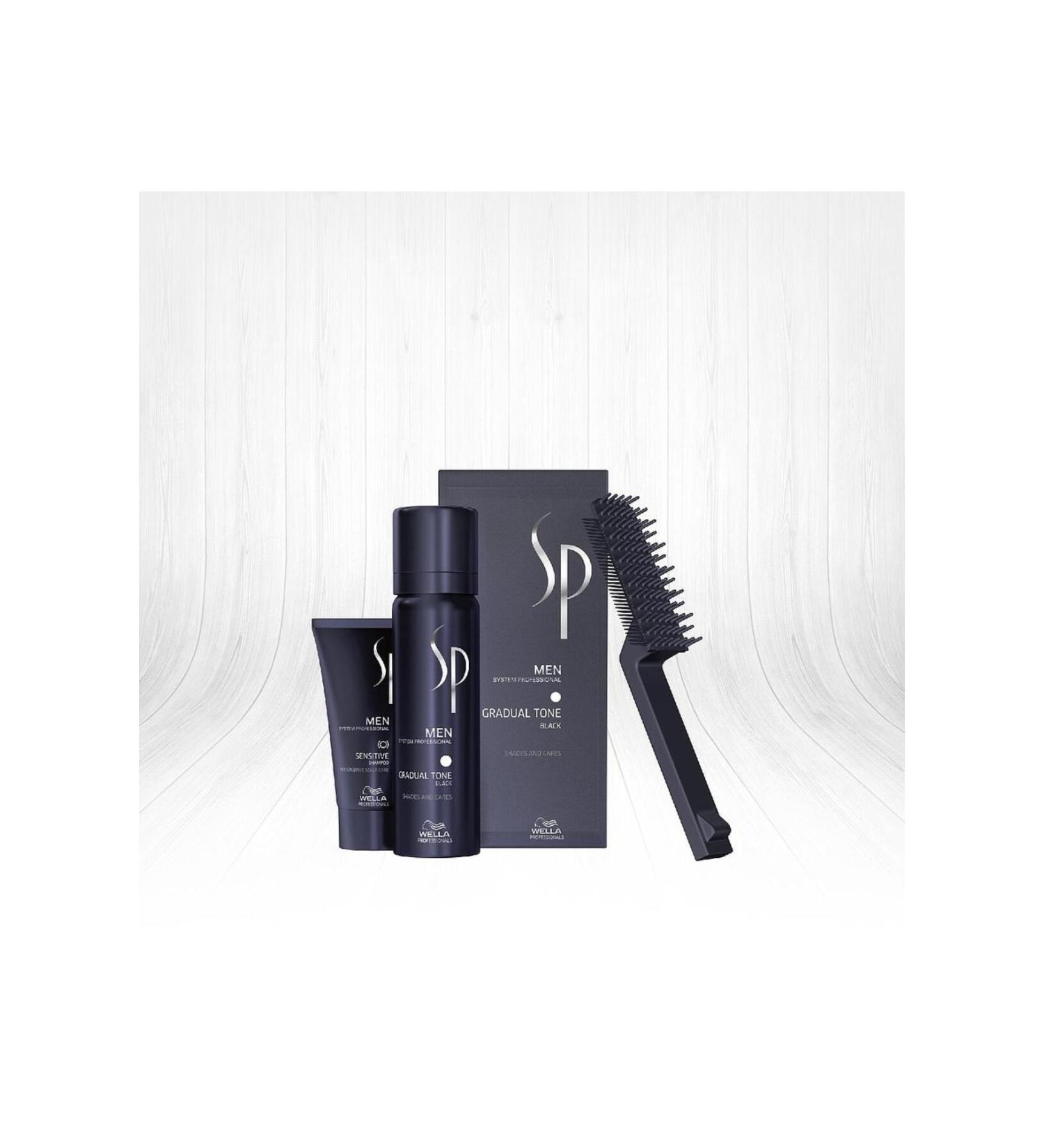 Wella Sp Men Concealer Developed for Men's Graying Hair Black 60 .Ml.