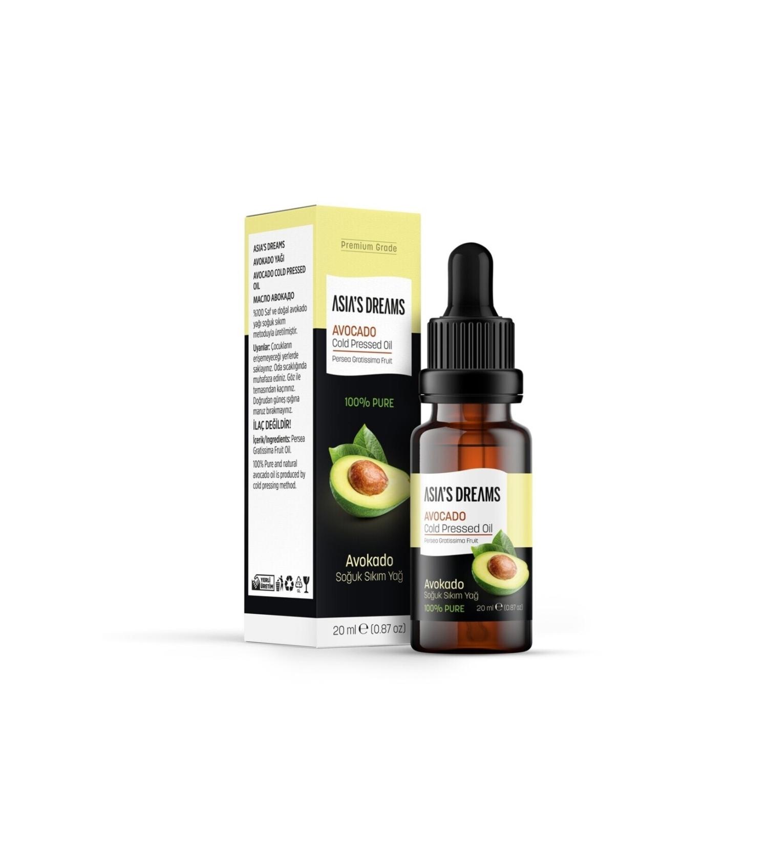 Asias Dreams Avocado Cold Pressed Oil 20ml 0 Pure