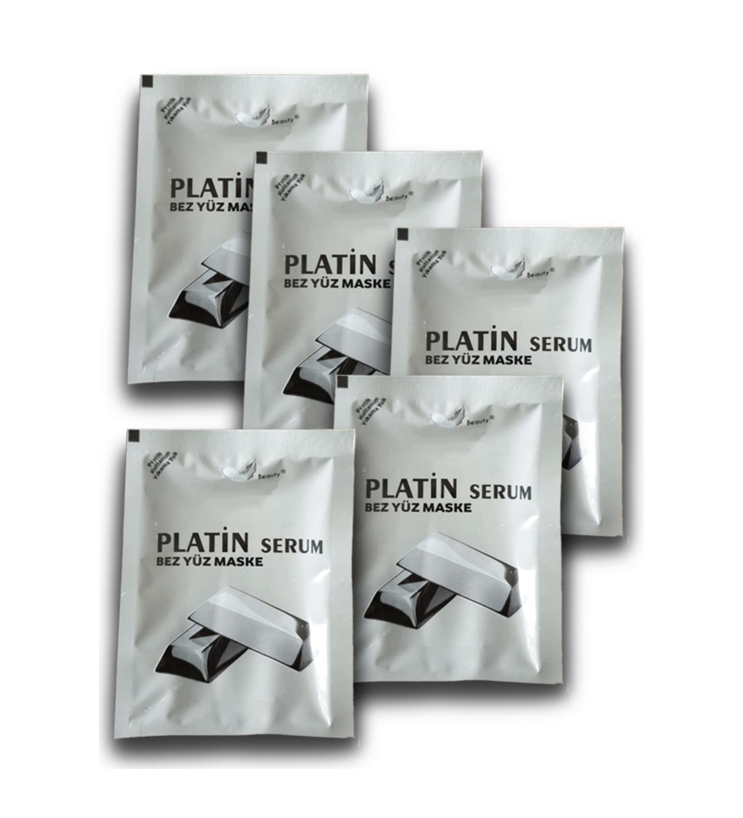 Platinum 5 Pieces Soothing Skin Care After Skin Cleansing Relaxing Mask Containing Vitamin DNA