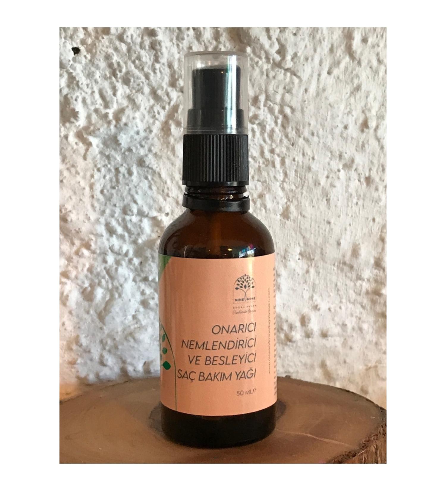 Nine&Mine Natural Life REPAIRING MOISTURIZING AND NOURISHING NATURAL HAIR CARE OIL (Non-rinse) - 50 ml e