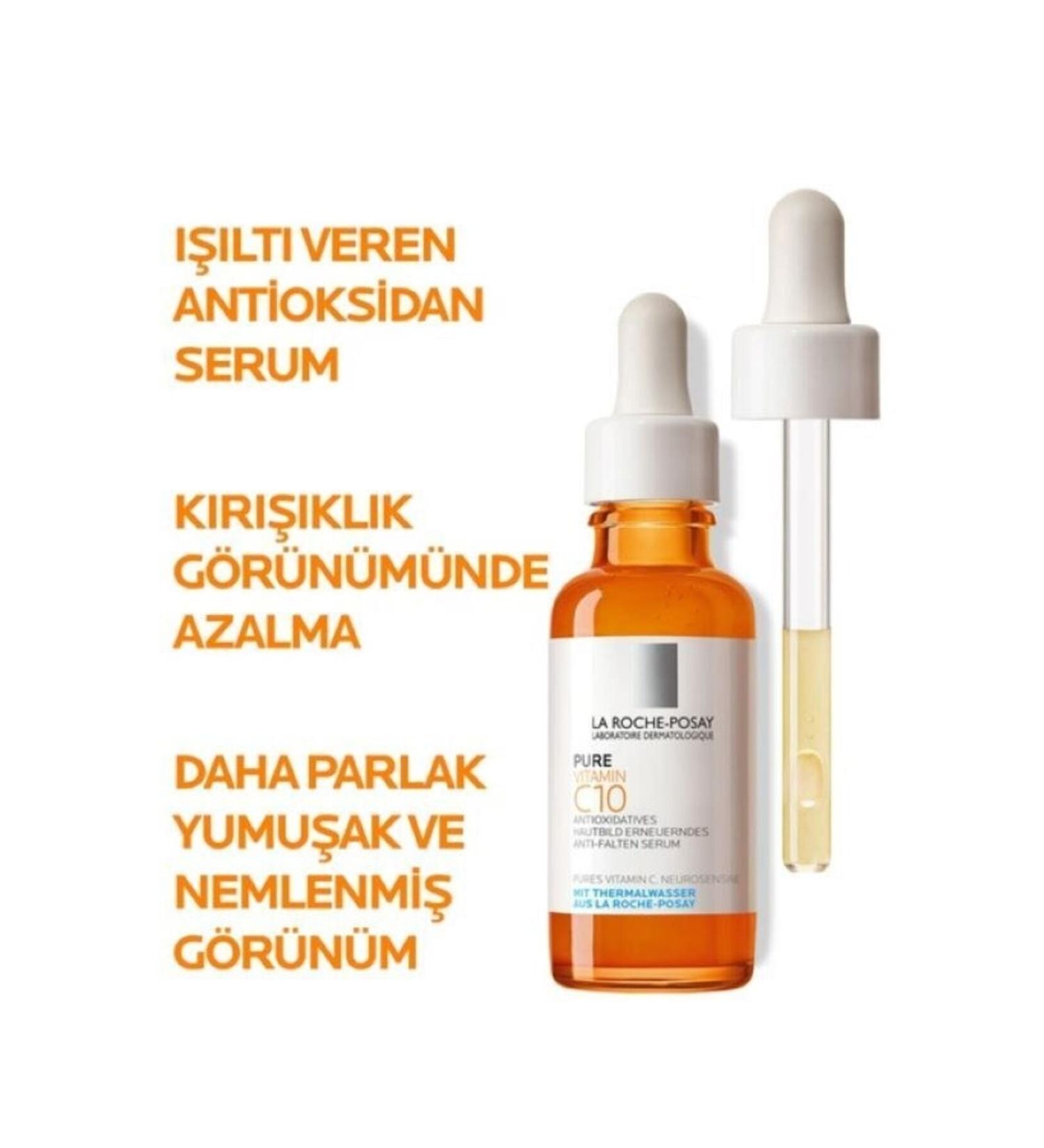 La Roche Posay Anti-Aging Antioxidant Serum with Pure Vitamin C10 - 30ml - Buy Online on GoSupps.com
