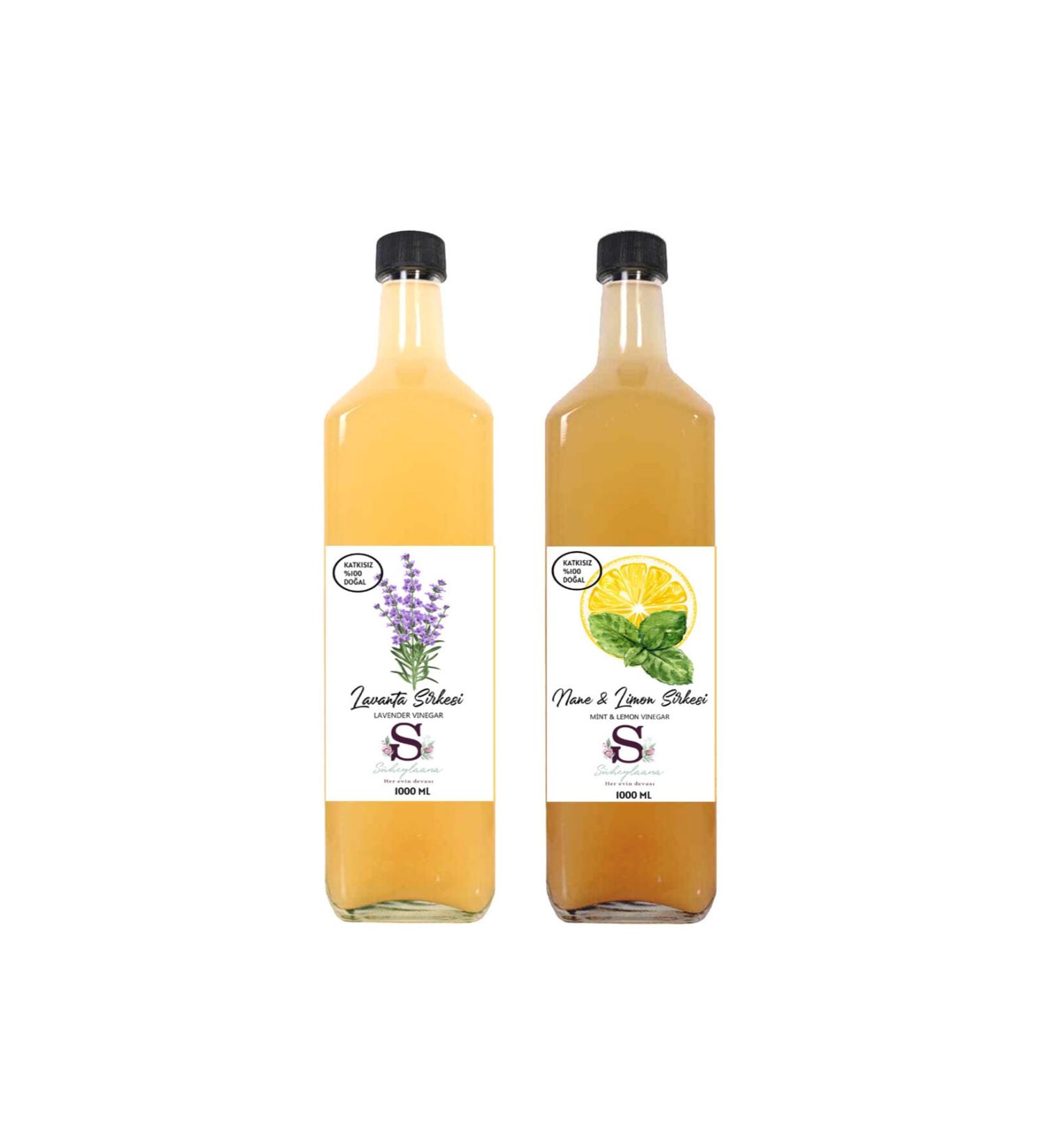 S heylaana Natural Lavender and Mint & Lemon Vinegar 1000 ml