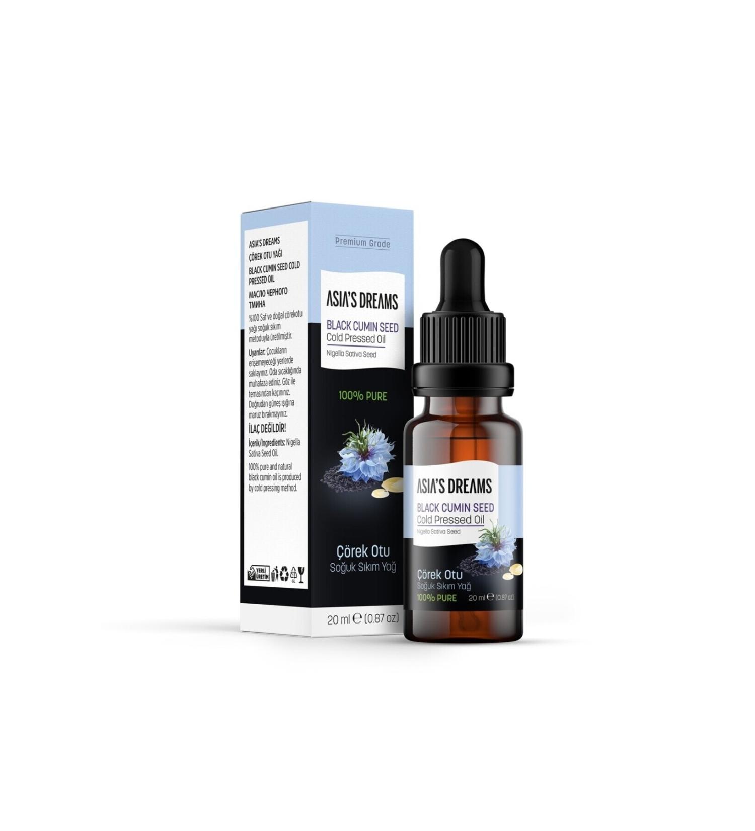 Asias Dreams Black Cumin Cold Pressed Oil 20ml 0 Pure