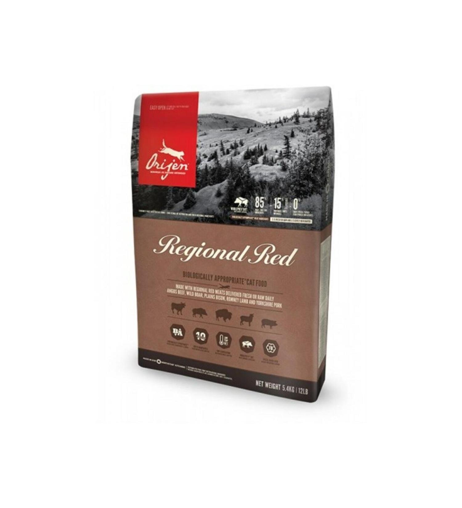 Orijen Regional Red Grain-Free Red Meat Cat Food 5.4 Kg