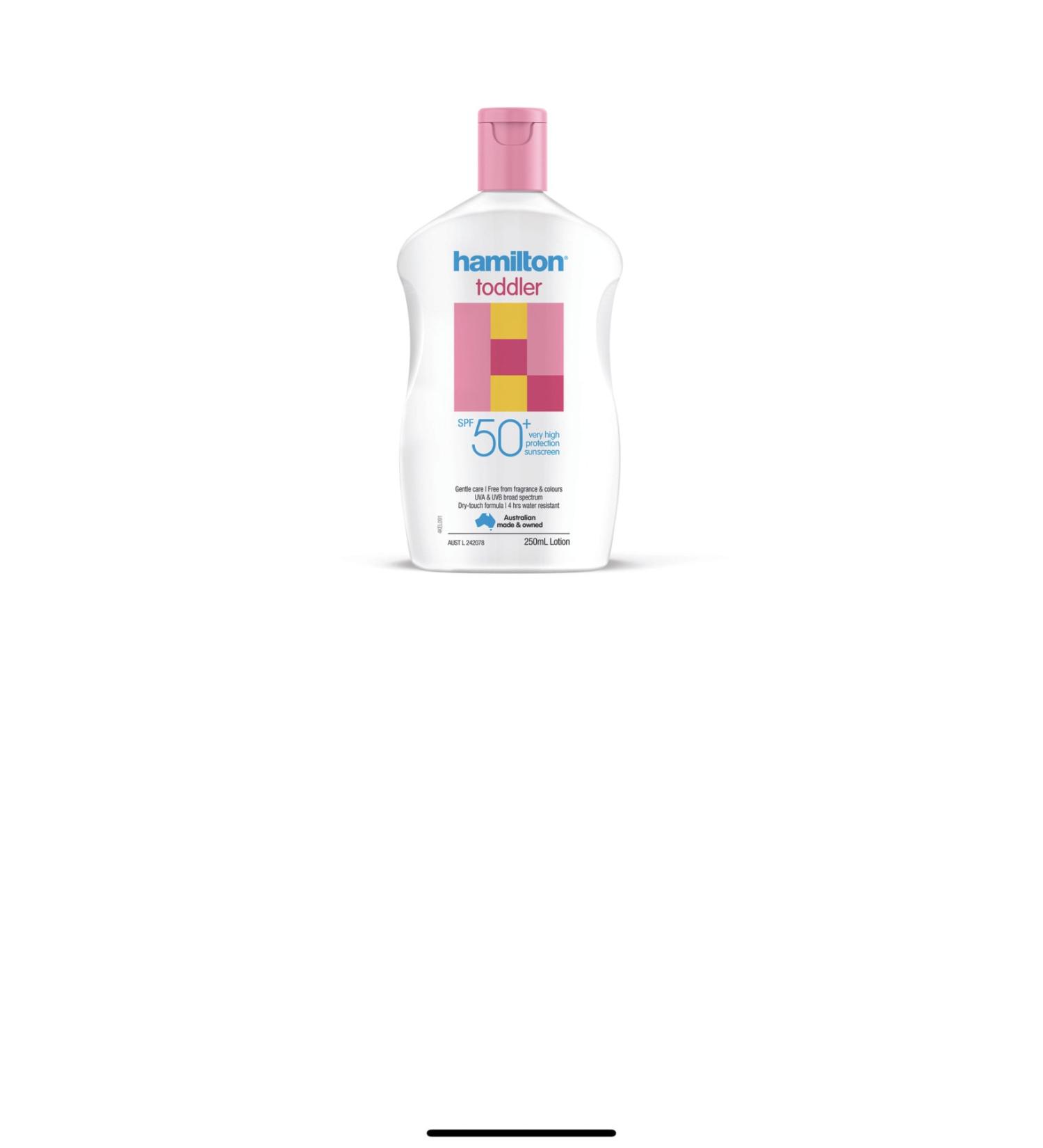 Lotis Hamilton Toddler Lotion Spf50+ 250 Ml - Buy Online on GoSupps.com