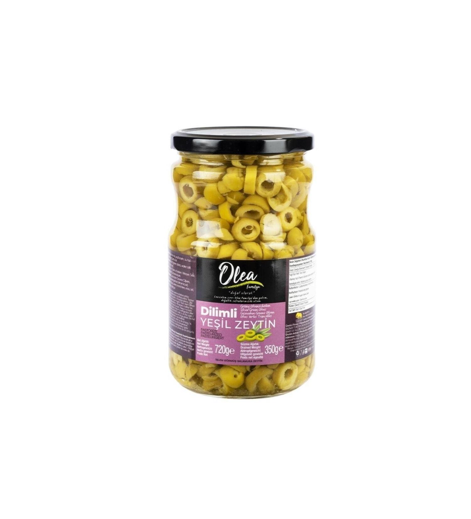 Olea Family Olive Green Sliced 670 Cc