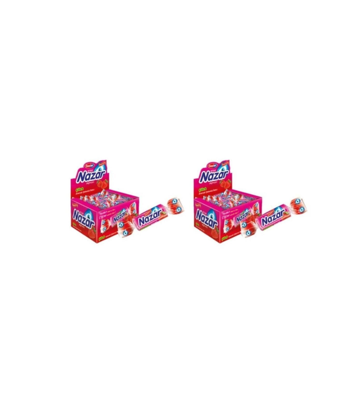 Nazar Strawberry Flavored Single Gum 150 gr X 2